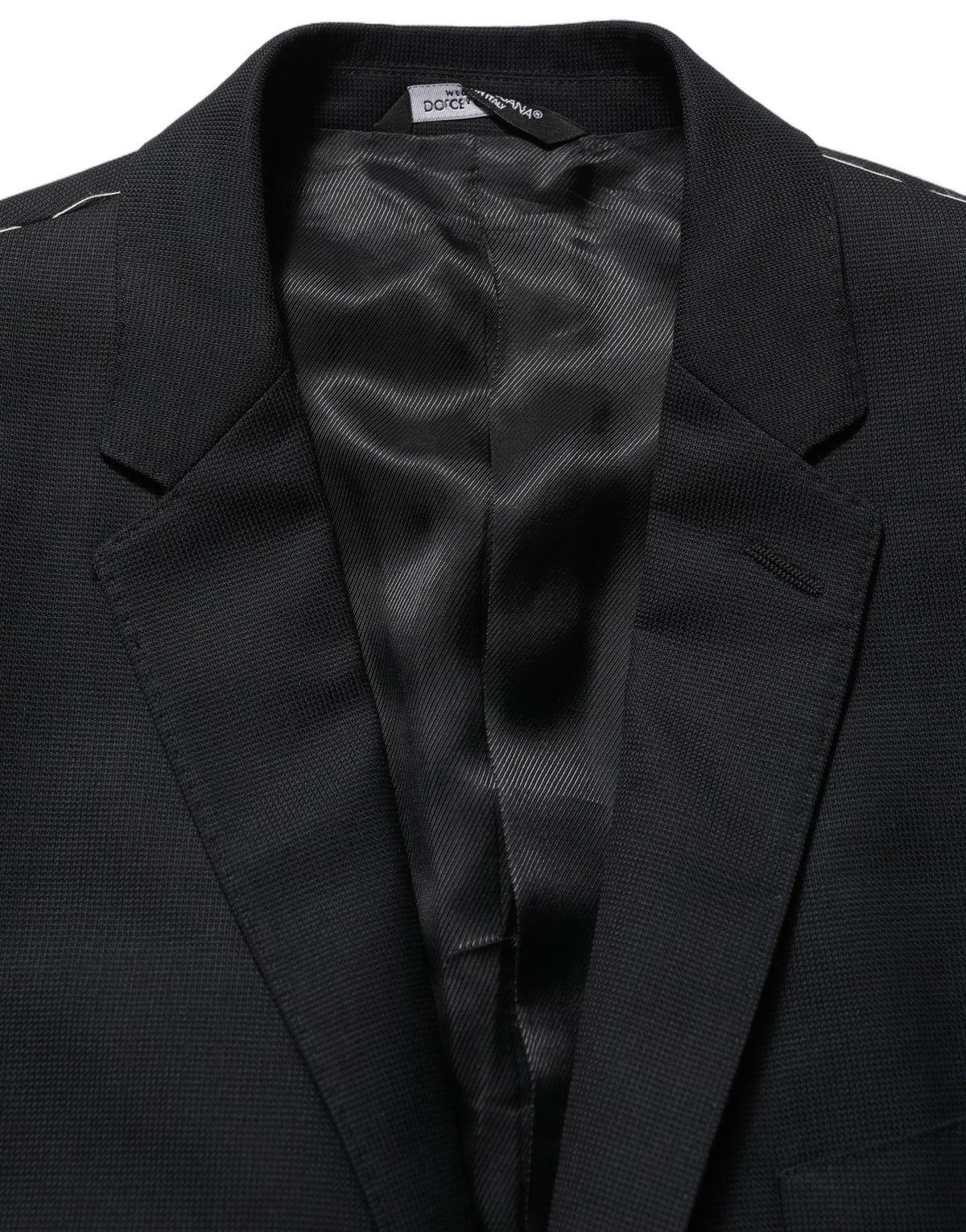 Dolce & Gabbana Black Wool Luxury Blazer - Timeless Elegance
