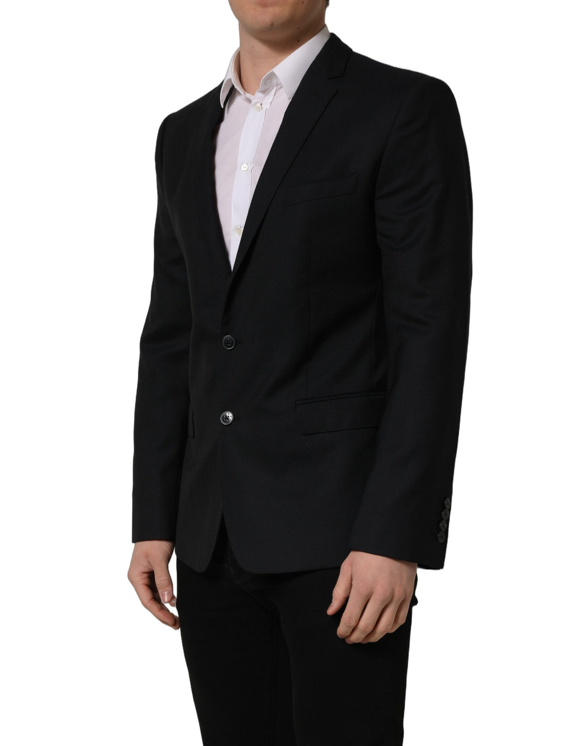 Dolce & Gabbana Black Wool Blazer - Timeless Italian Luxury