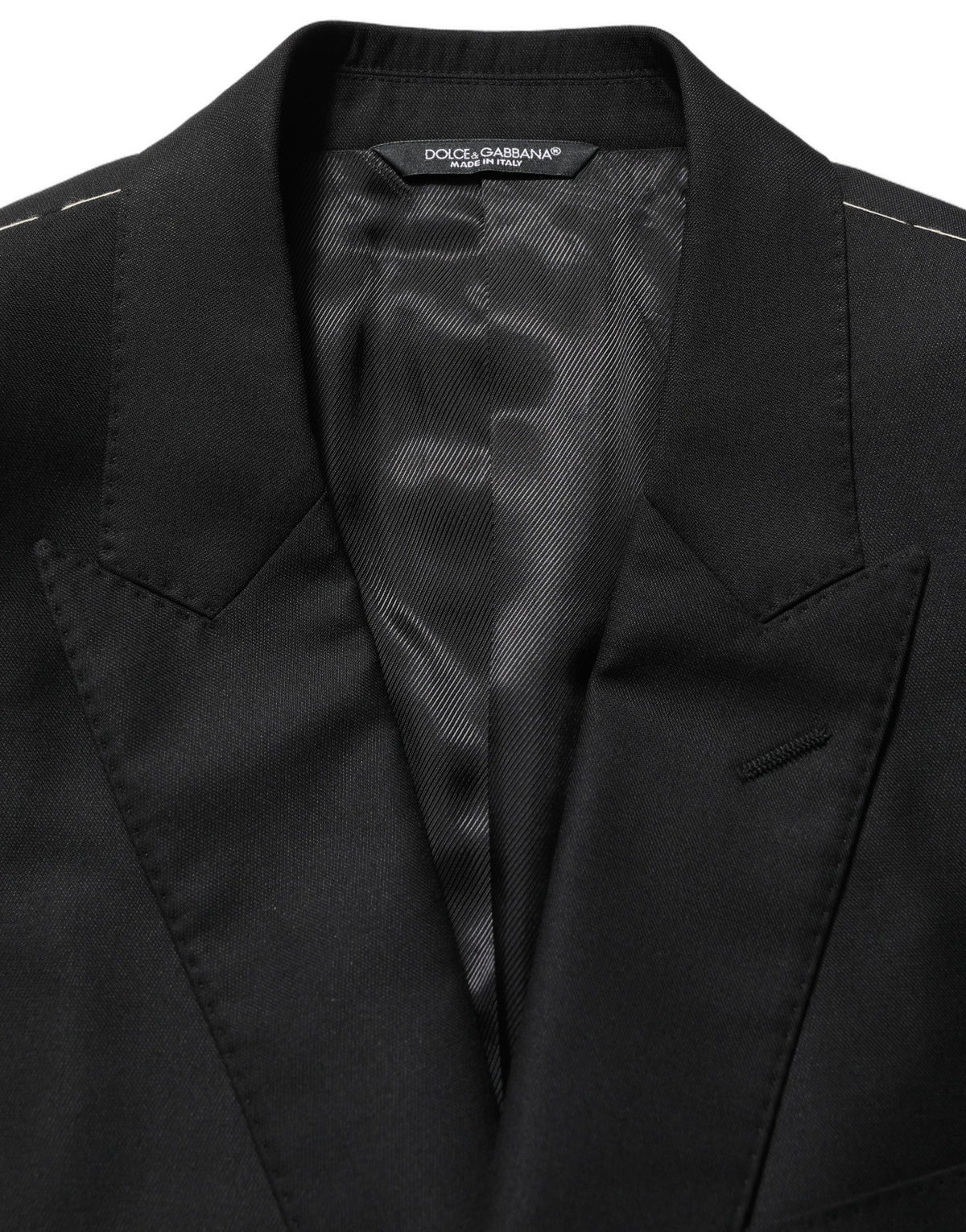 Dolce & Gabbana Black Wool Blazer Jacket - Timeless Elegance