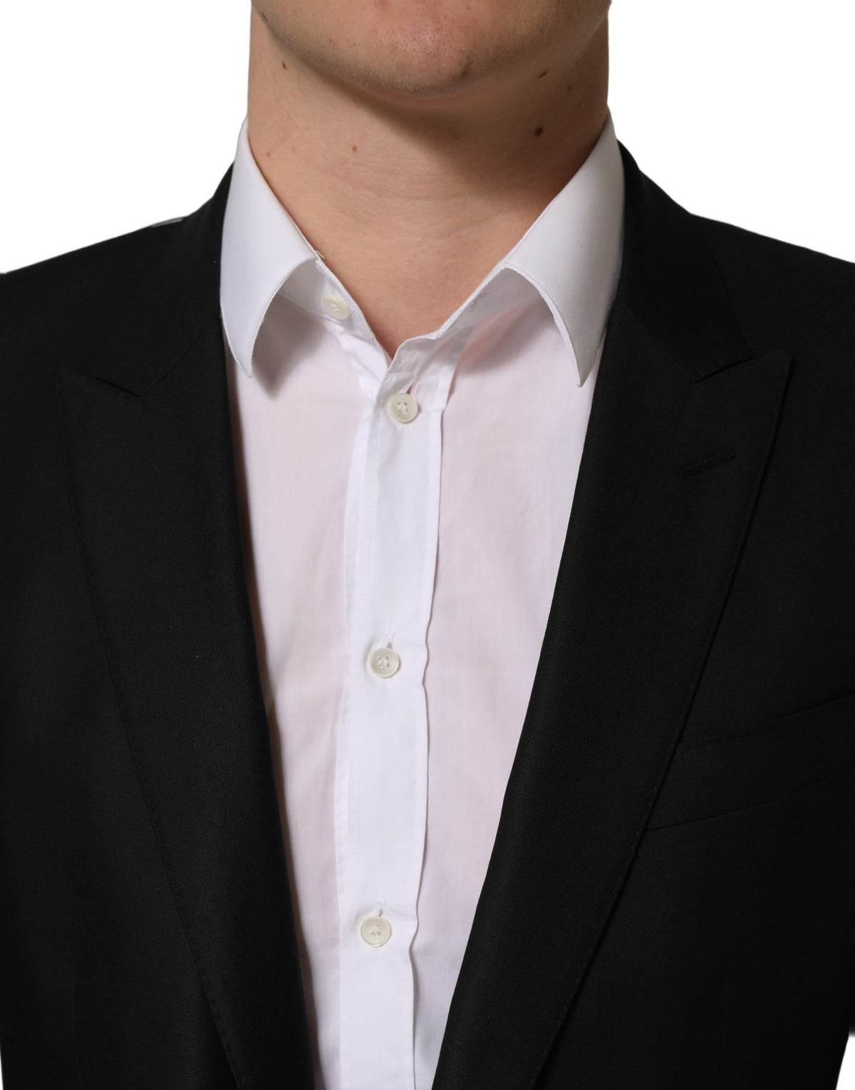 Dolce & Gabbana Black Wool Blazer - Timeless Elegance in Luxury