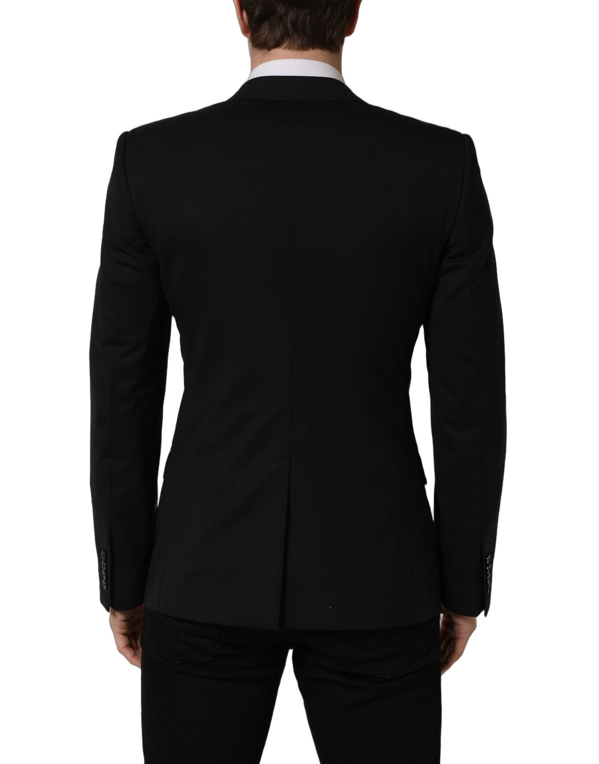 Dolce & Gabbana Black Wool Blazer Jacket - Timeless Elegance