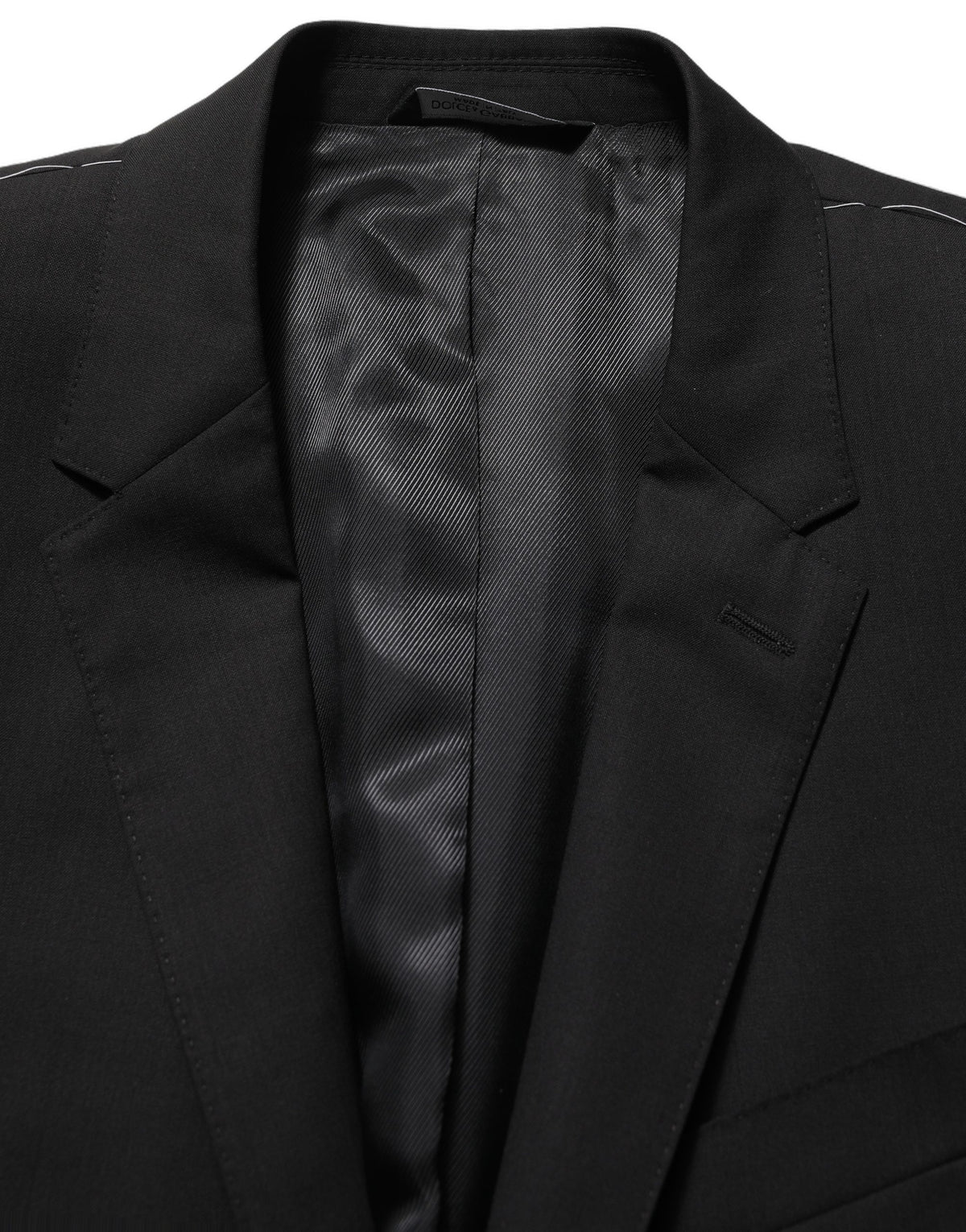 Dolce & Gabbana Black Wool Blazer Jacket - Timeless Elegance
