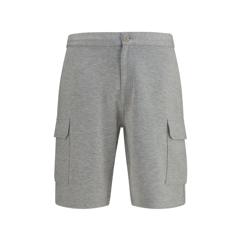 Brunello Cucinelli Gray Cotton Bermuda Shorts - Luxury Essential