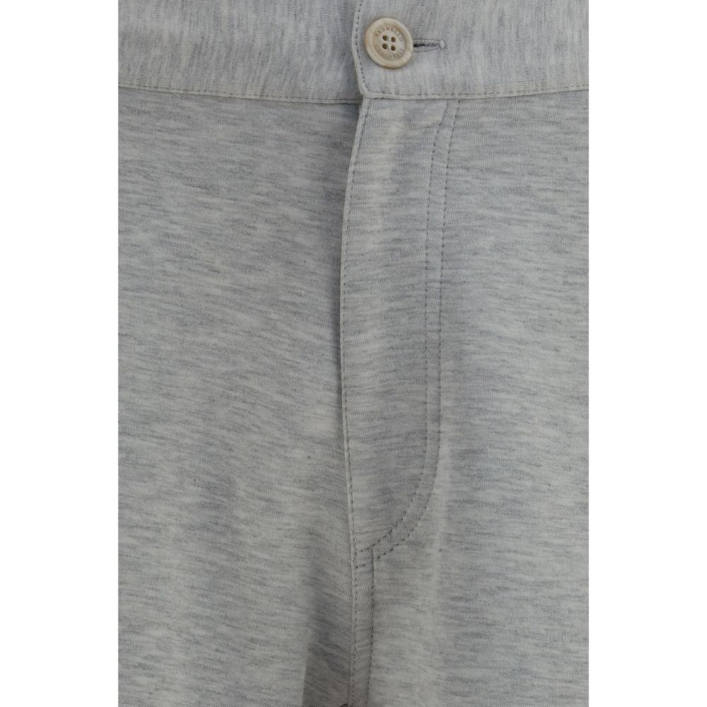 Brunello Cucinelli Gray Cotton Bermuda Shorts - Luxury Essential