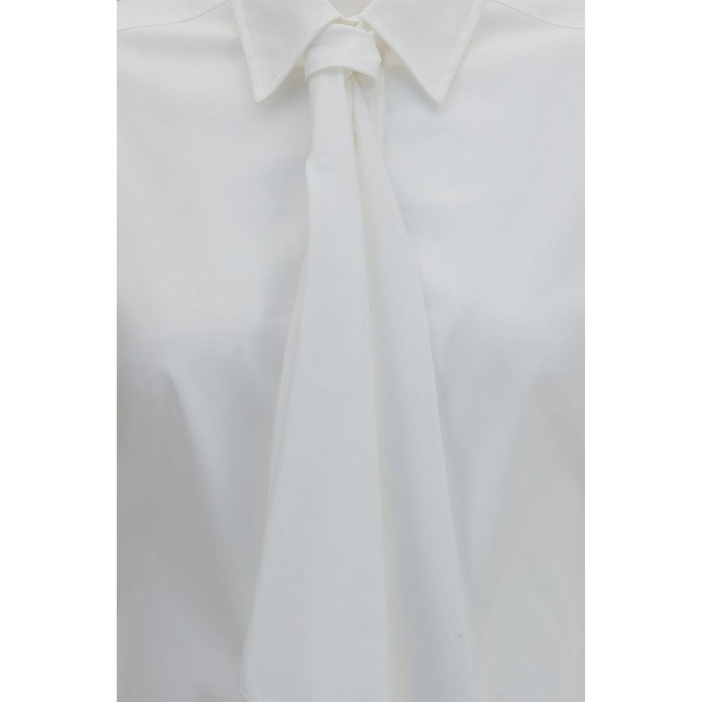 Brunello Cucinelli White Cotton Dress Shirt, Designer Elegance