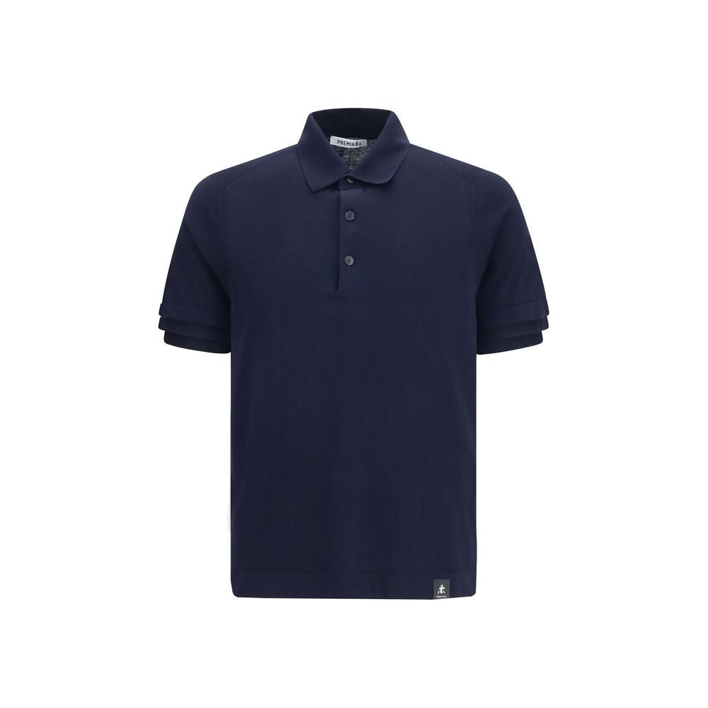 Premiata Blue Cotton Polo Shirt - Timeless Luxury for All