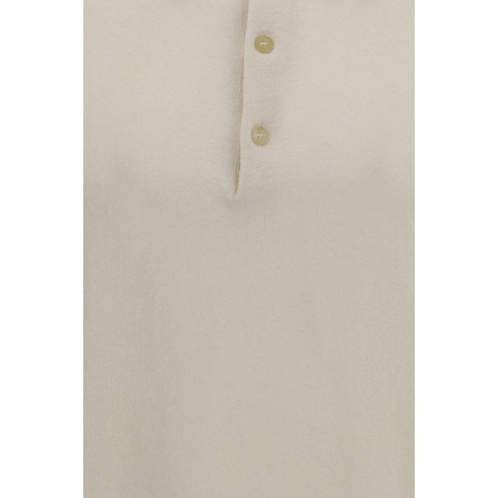 Premiata Beige Cotton Polo Shirt - Luxury Couture Elegance