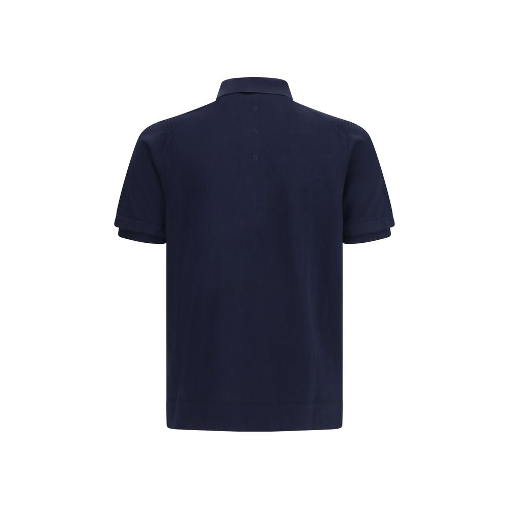 Premiata Blue Cotton Polo Shirt - SS26 Collection Luxury Fashion