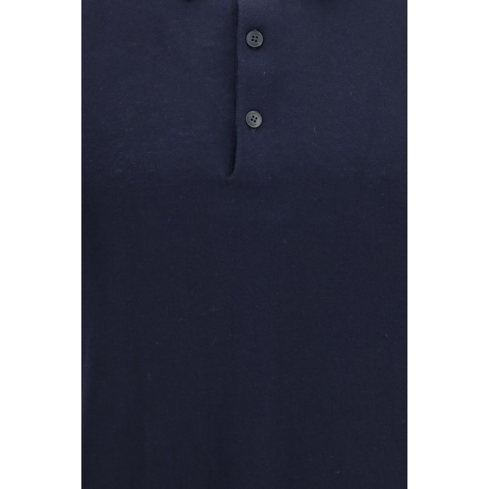 Premiata Blue Cotton Polo Shirt - Timeless Luxury for All