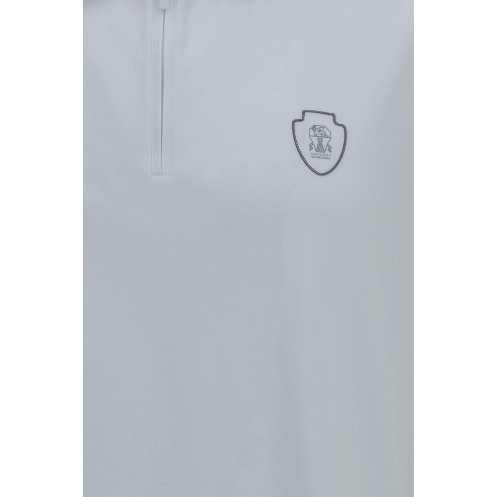 Brunello Cucinelli White Polyamide Polo Shirt - Timeless Elegance