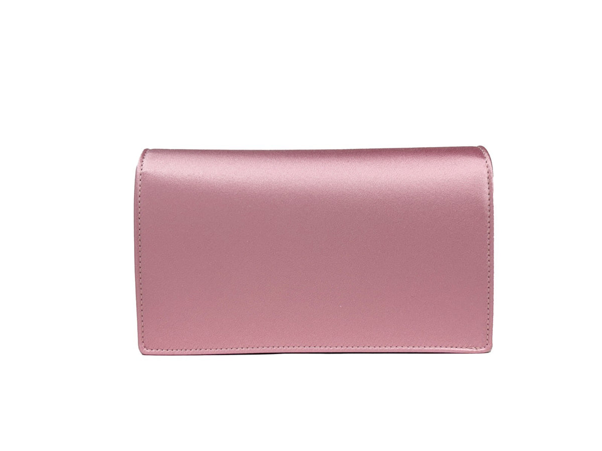 Elevate your elegance with the Versace Medusa Crystal Satin Mini Chain Crossbody Bag, a luxurious blend of exquisite satin and meticulous craftsmanship, perfect for any occasion.