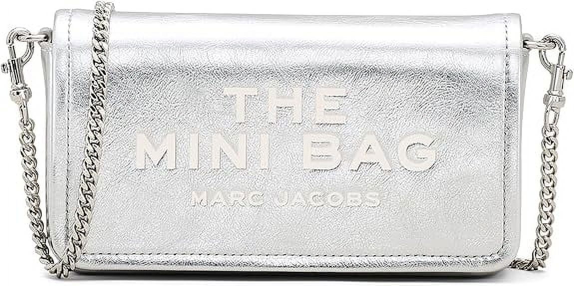 Elevate your style with Marc Jacobs The Metallic Leather Chain Mini Bag, a stunning blend of high-quality leather and exquisite craftsmanship for every occasion.