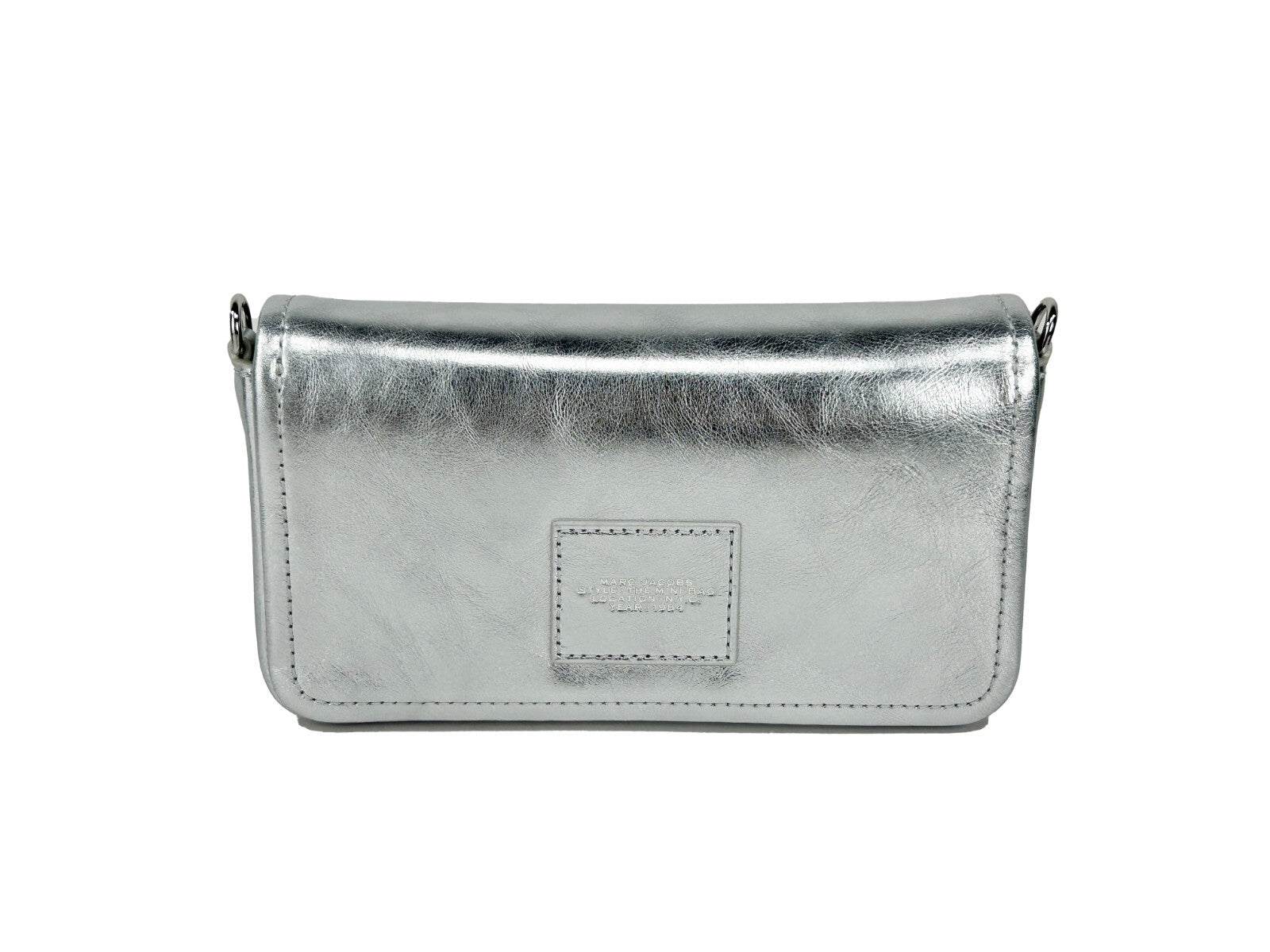 Elevate your style with the Marc Jacobs Metallic Leather Chain Mini Bag, a stunning fusion of luxury and versatility, perfect for any occasion.
