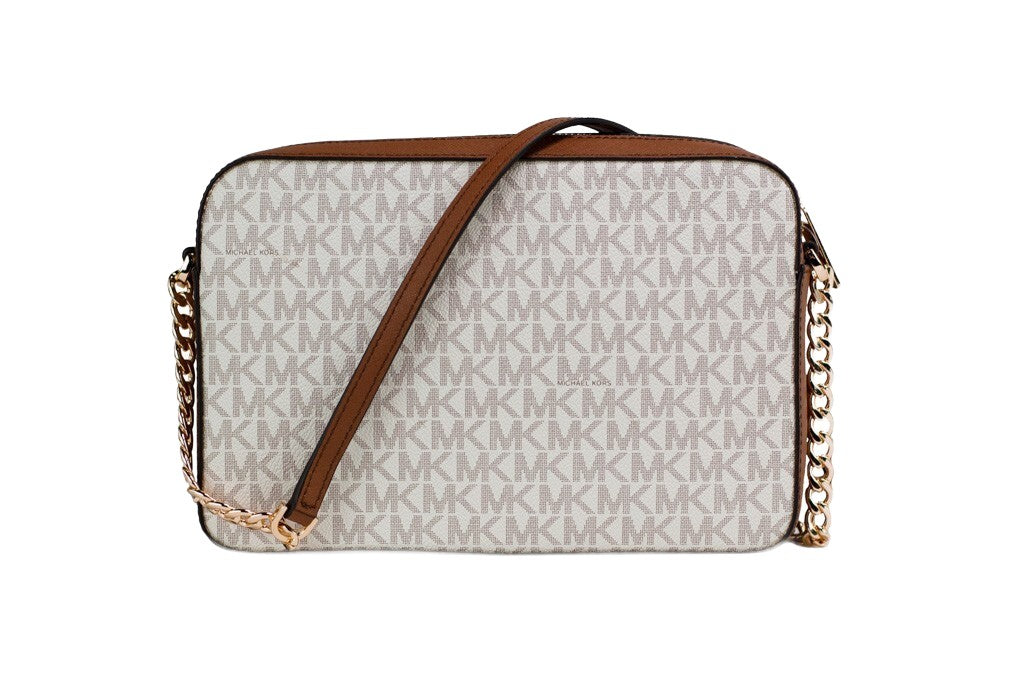 Elevate your style with the Michael Kors Jet Set Large East West Crossbody Handbag, a luxurious Italian-crafted accessory that embodies sophistication and elegance.