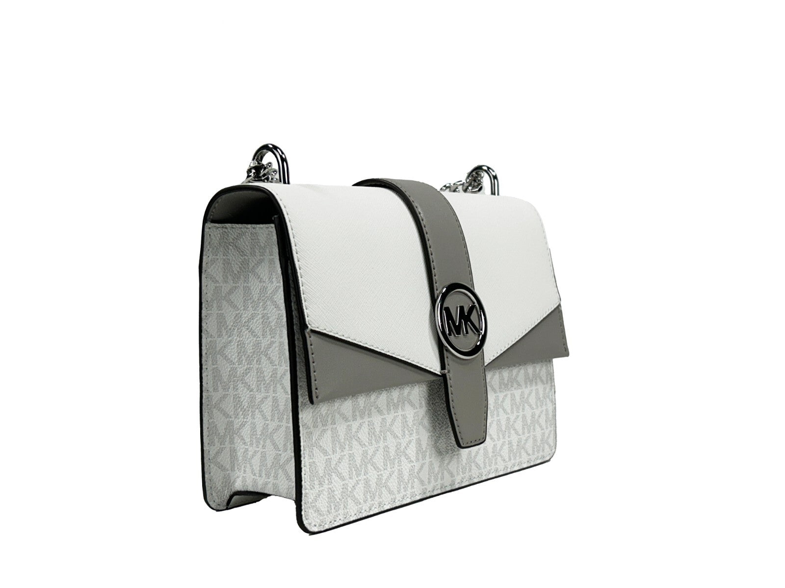 Discover the Michael Kors Greenwich Small Flap Shoulder Crossbody Bag, a premium leather masterpiece that exudes timeless elegance and sophisticated allure for every occasion.