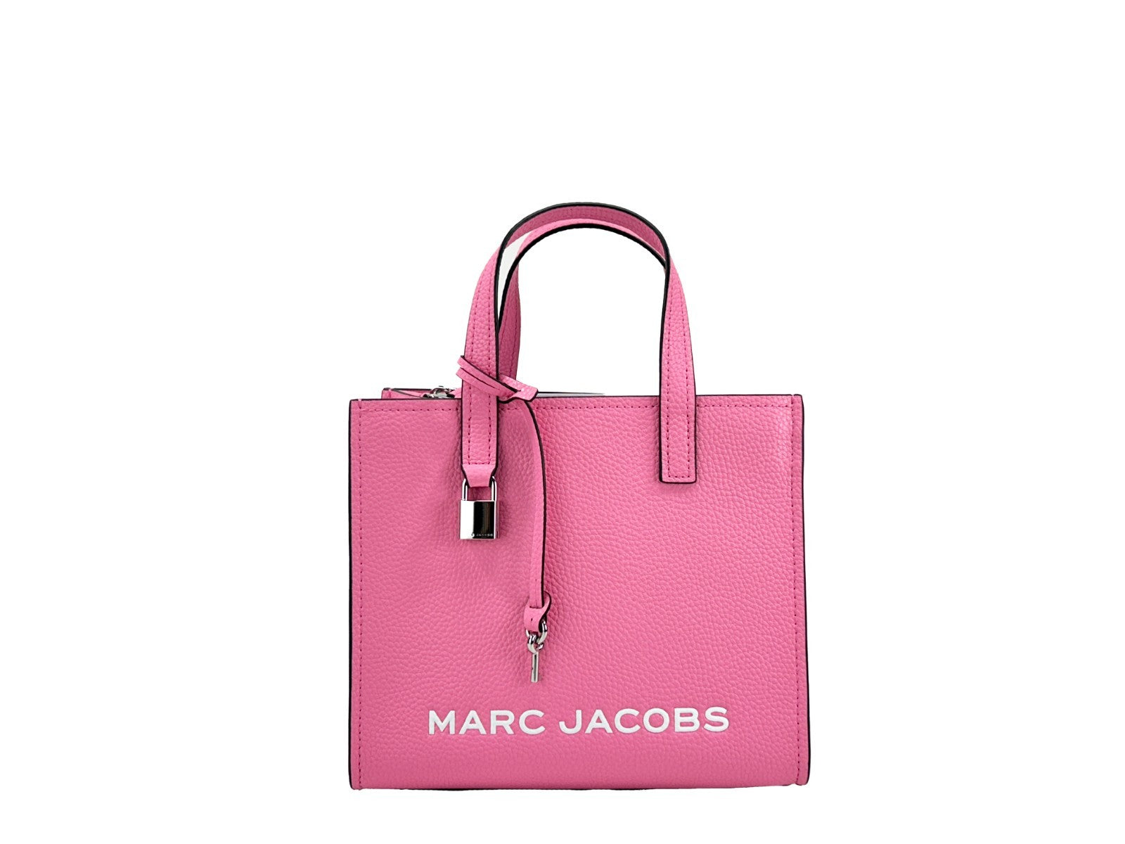 Discover the Marc Jacobs Mini Grind Pink Leather Crossbody Bag, a symbol of elegance and artistry, designed for those who embrace beauty and sophistication.
