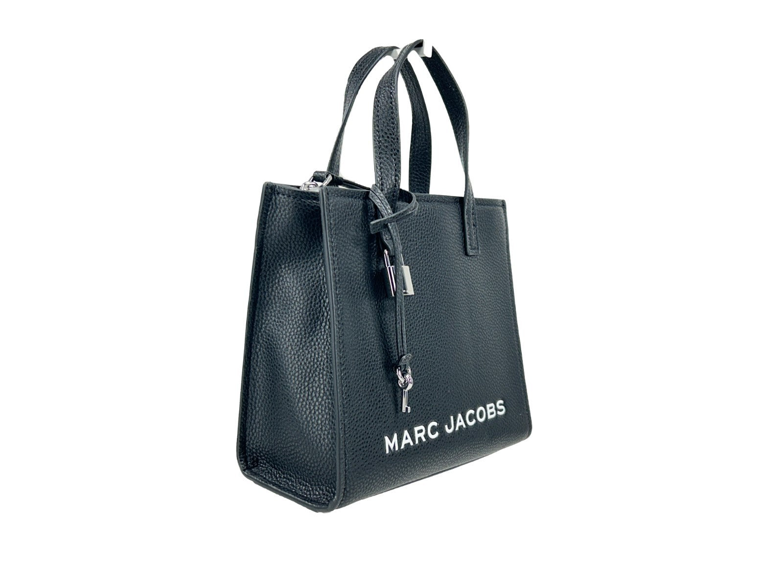 Discover the Marc Jacobs Mini Grind Black Leather Crossbody Bag, a symbol of artisanal luxury crafted from exquisite pebbled leather, perfect for elevating your style.