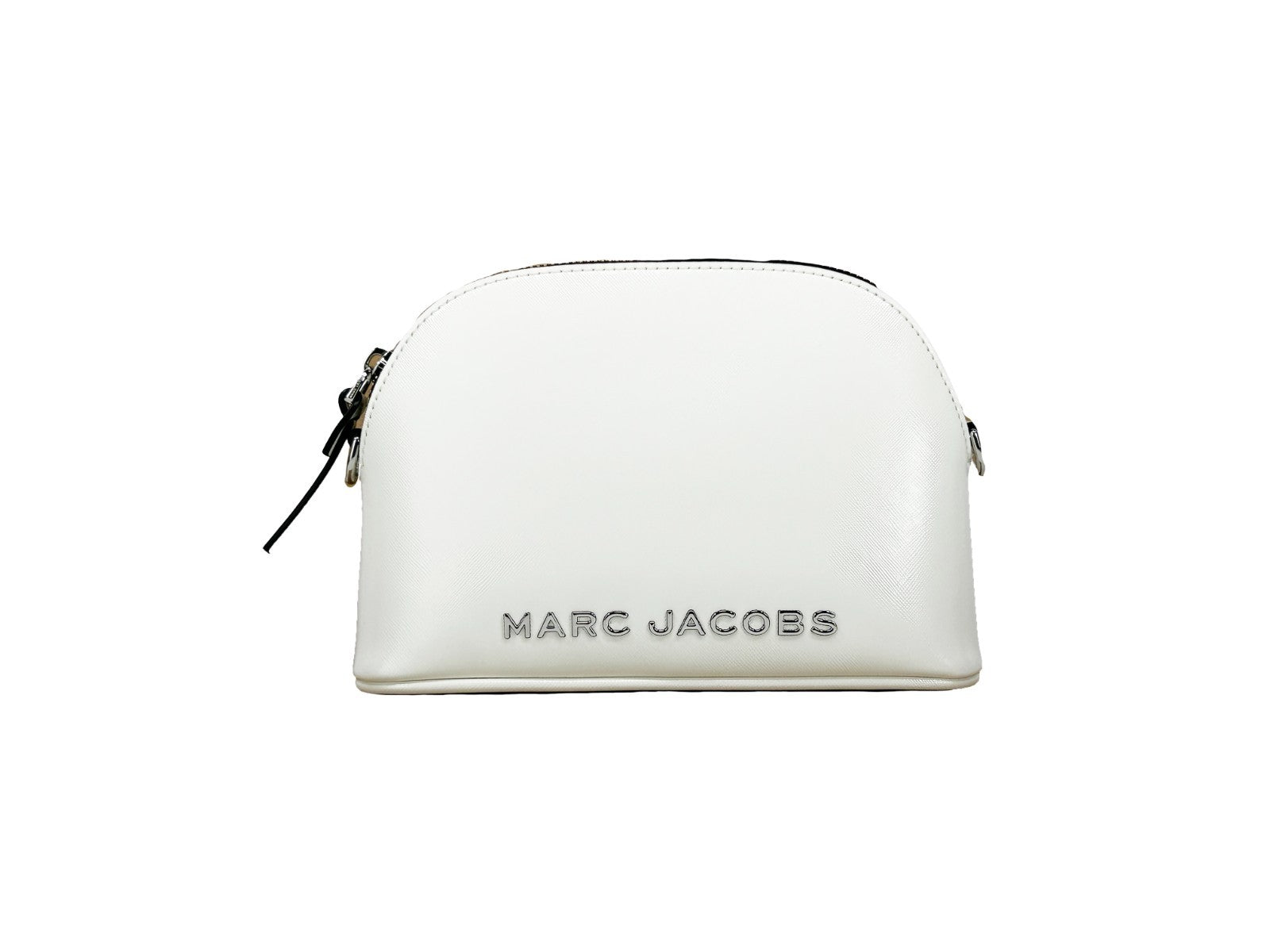 Discover the Marc Jacobs Small Leather Dome Crossbody Bag, a masterpiece of patent leather elegance, perfect for elevating any ensemble with timeless sophistication.