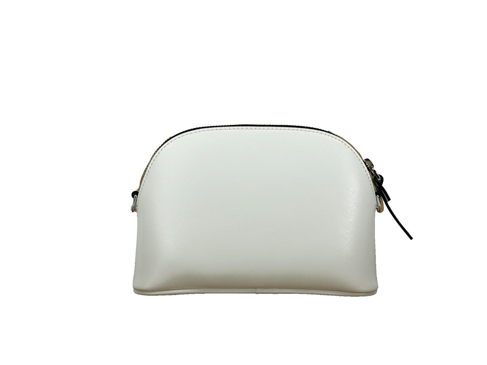 Indulge in the Marc Jacobs Small Leather Dome Crossbody Bag, a masterpiece of patent leather, merging timeless elegance with modern sophistication for every occasion.