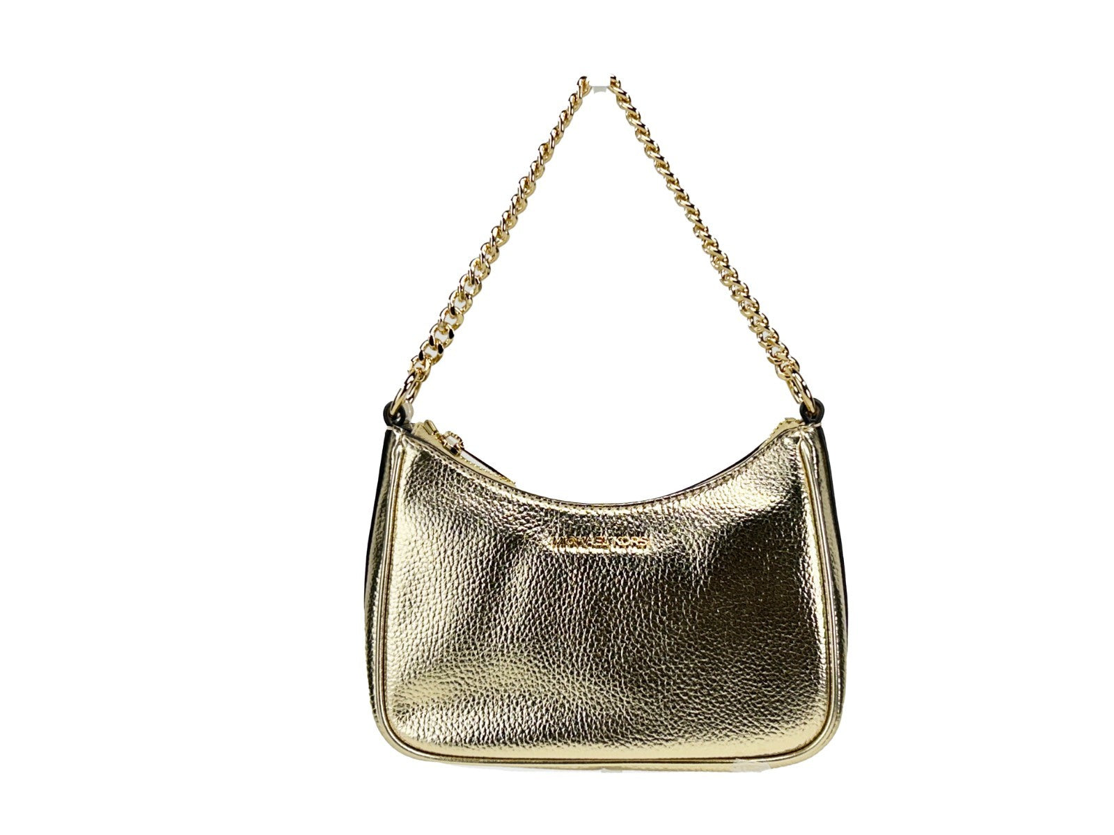 Elevate your style with the Michael Kors Small Pouchette Crossbody Bag, crafted from soft pebbled leather, embodying timeless elegance and luxurious versatility for every occasion.
