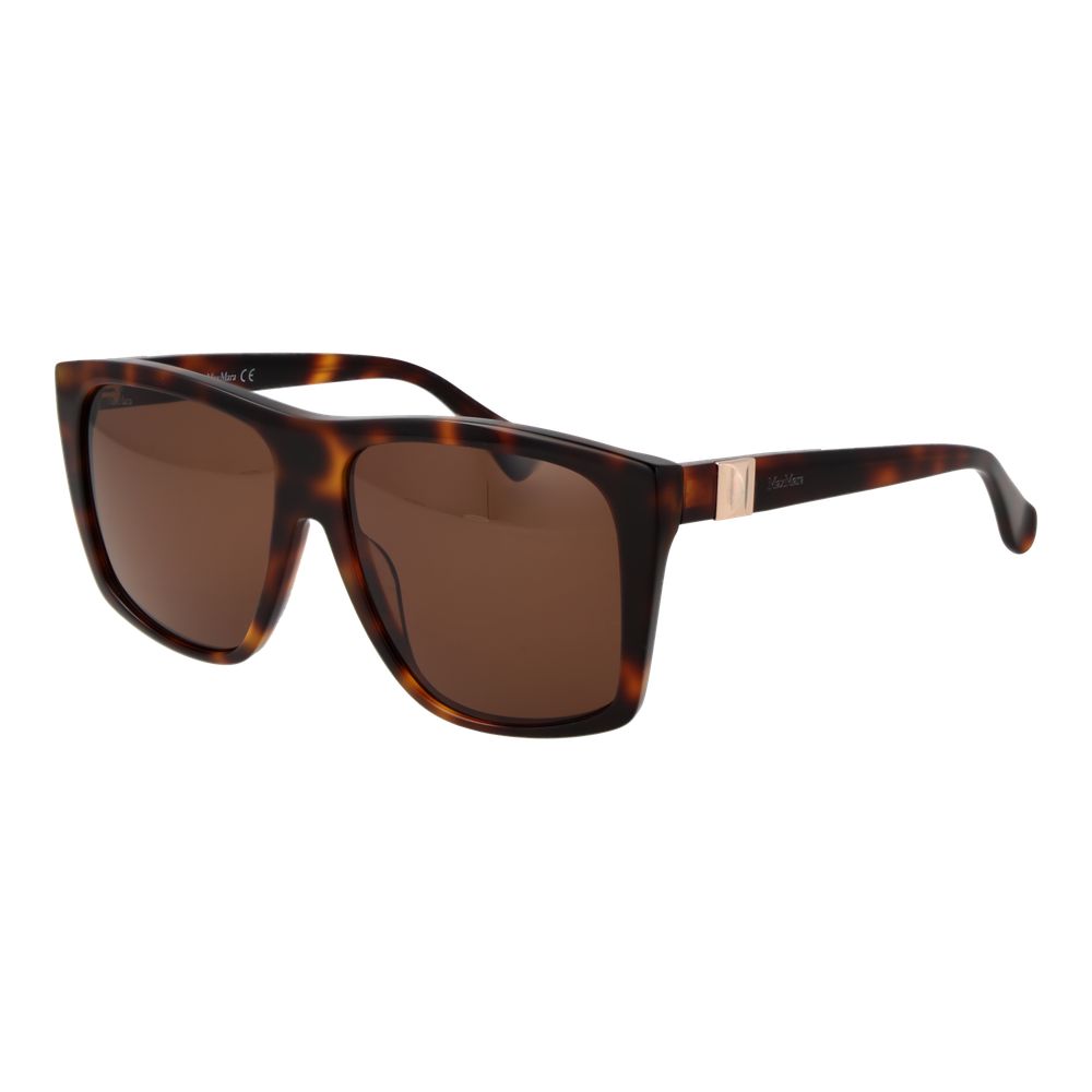 Experience the allure of Max Mara Brown Acetate Sunglasses, where exquisite craftsmanship meets timeless elegance, perfect for those who embrace luxury and sophistication.