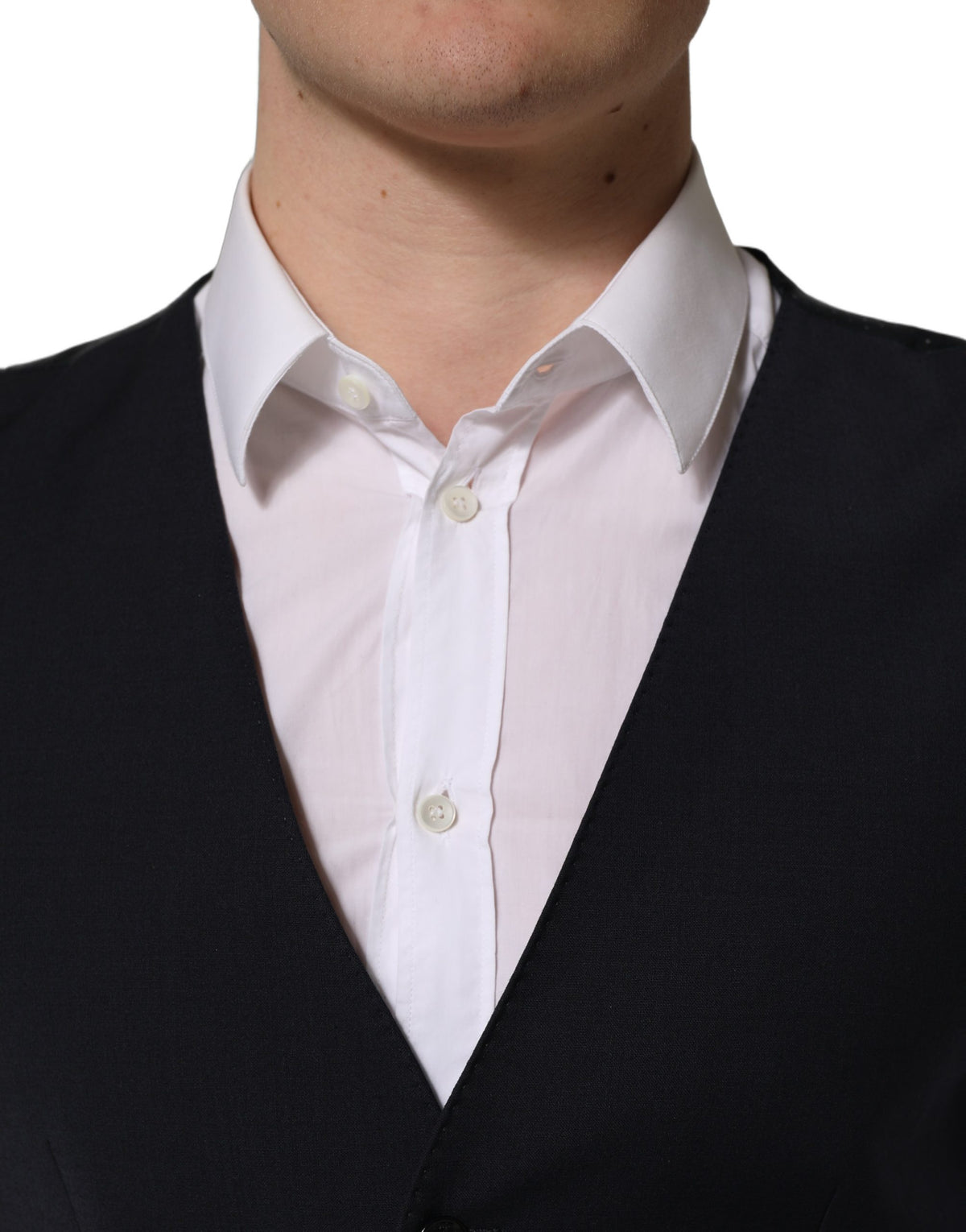 Dolce & Gabbana Black Wool Waistcoat Vest – Timeless Luxury Elegance