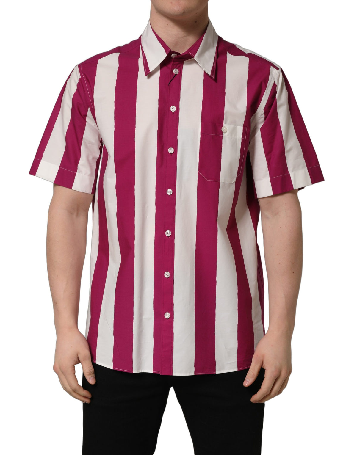 Dolce & Gabbana Striped Cotton Shirt - Exquisite Luxury Fashion