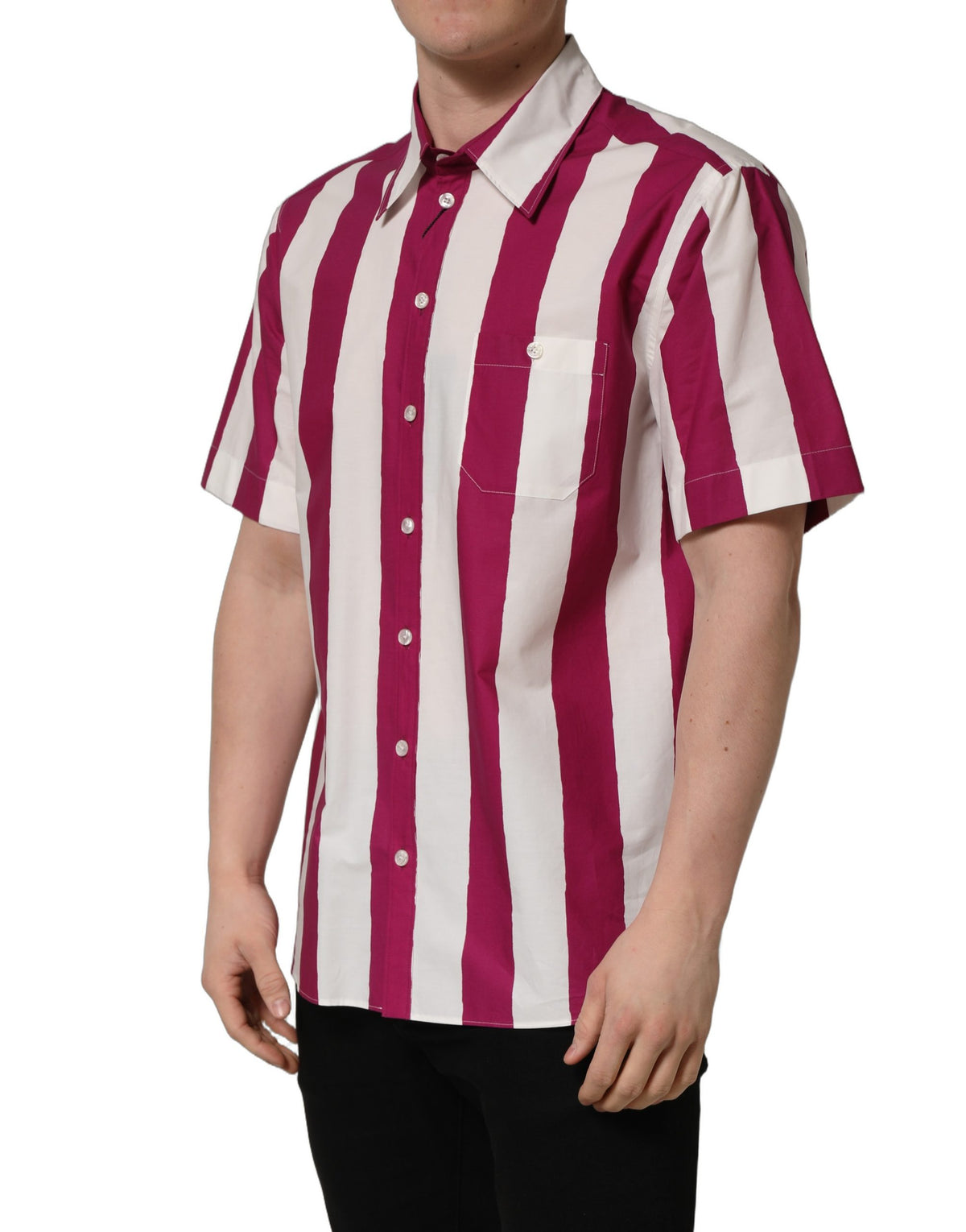 Dolce & Gabbana Striped Cotton Shirt - Timeless Luxury Elegance