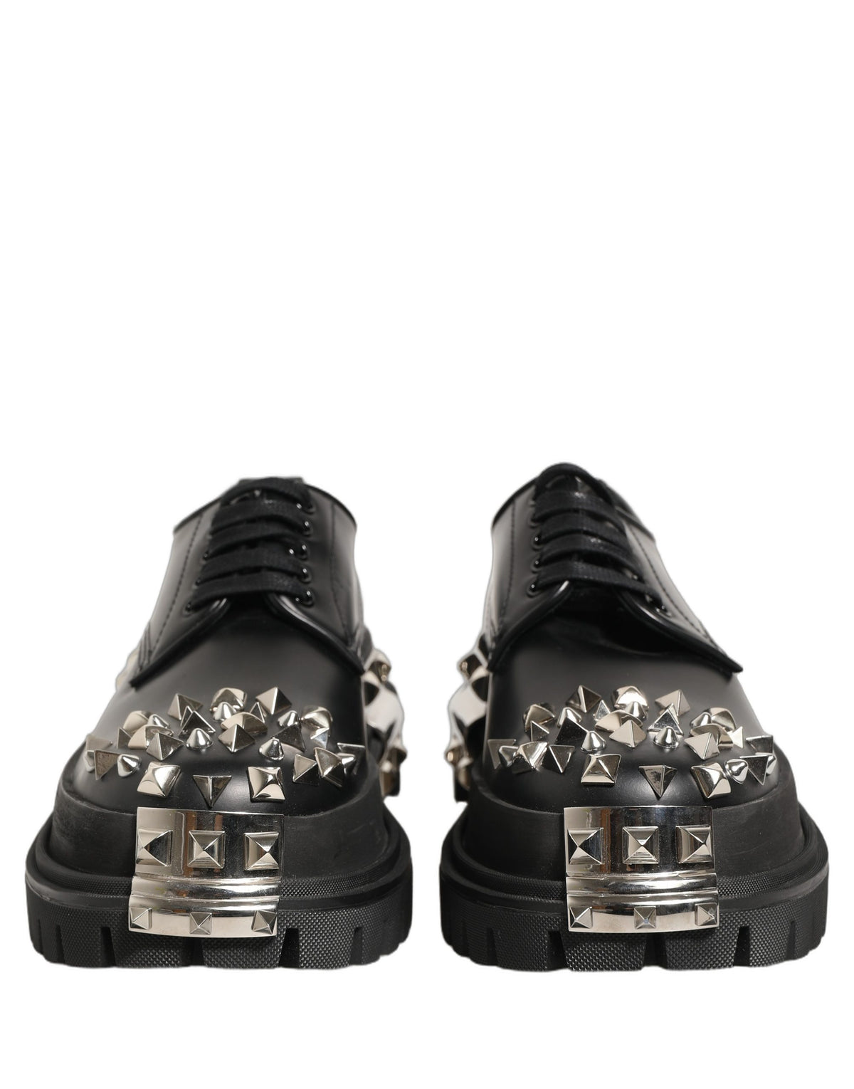 Dolce & Gabbana Black Leather Derby Shoes, Artisan Luxury