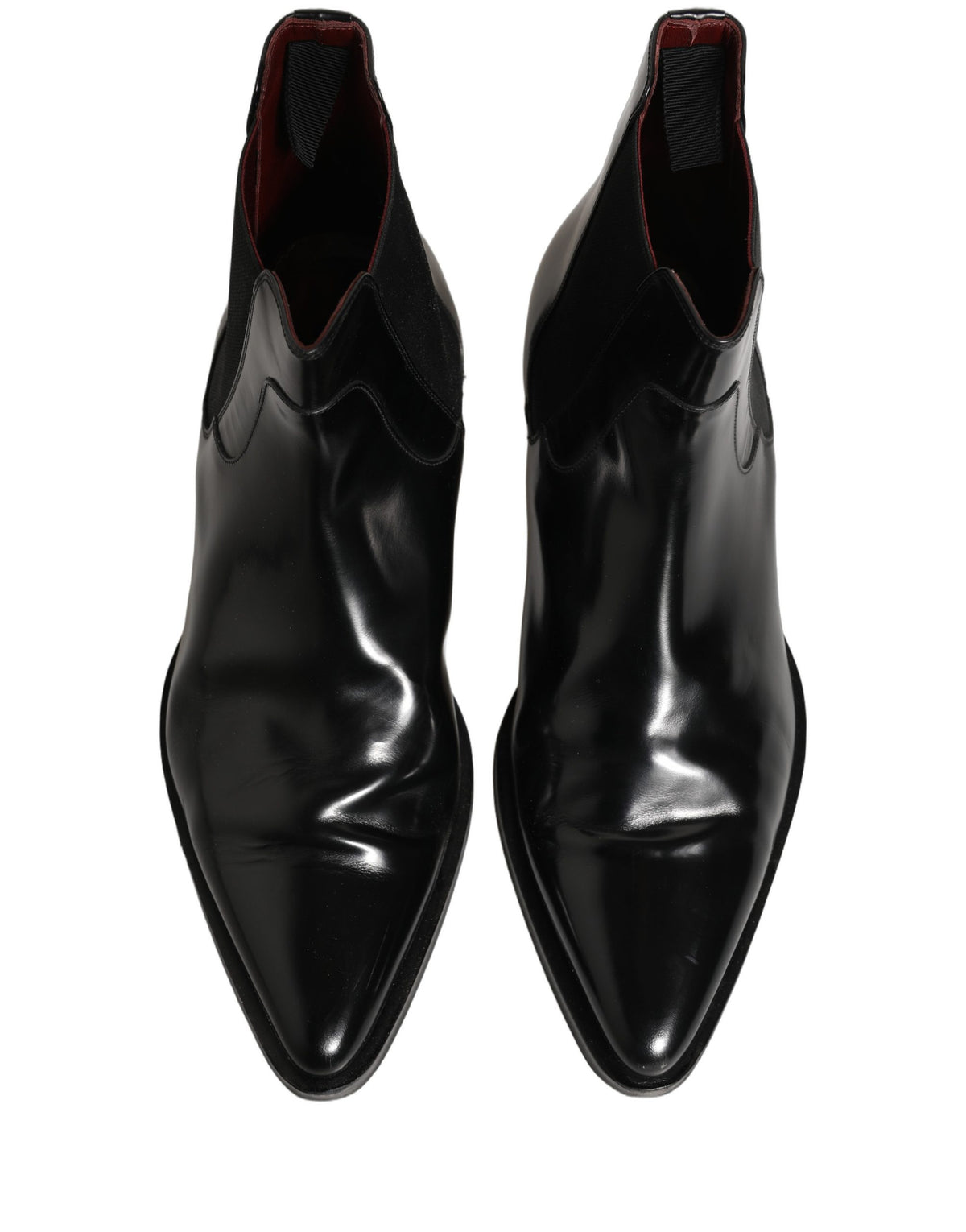 Dolce & Gabbana Black Chelsea Boots - Artisanal Luxury Footwear