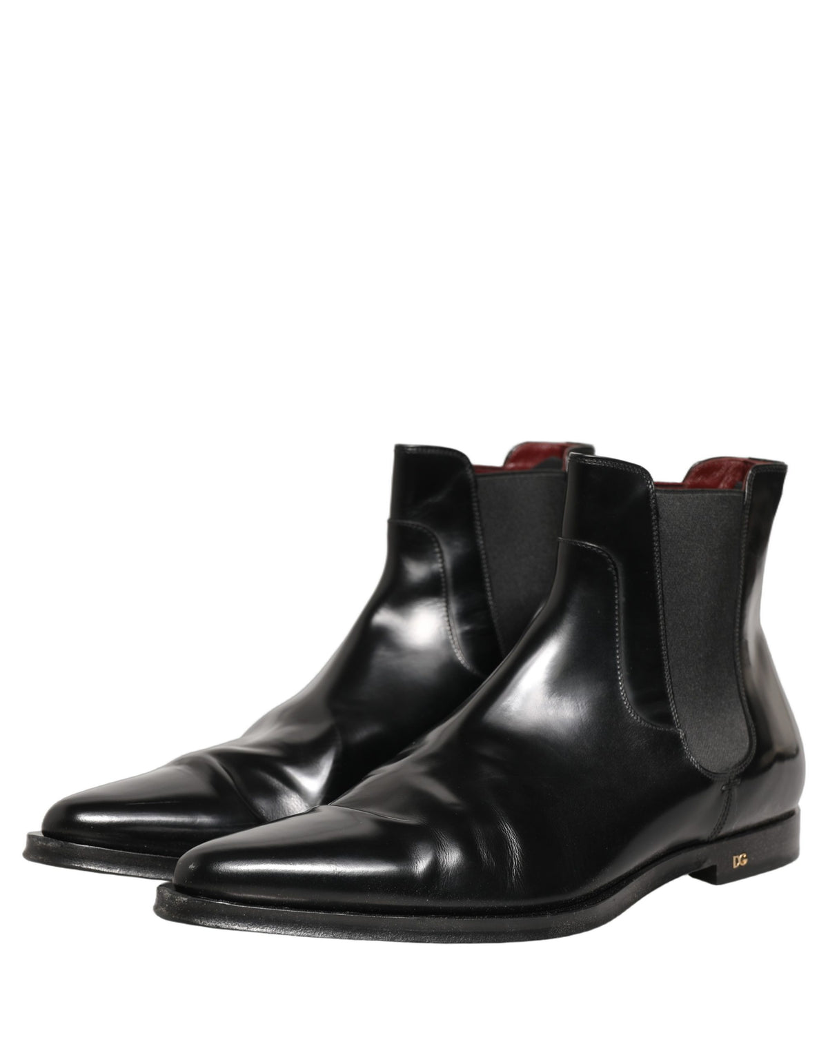 Dolce & Gabbana Black Chelsea Slip On Ankle Boots - Luxury Footwear