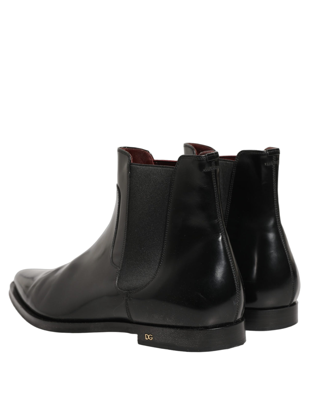 Dolce & Gabbana Black Chelsea Ankle Boots - Artisanal Luxury Footwear