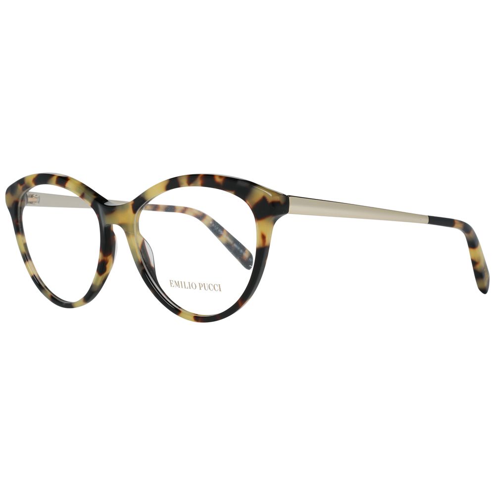 Indulge in the exquisite Emilio Pucci Brown Metal Glasses, where luxurious craftsmanship meets timeless elegance, elevating your style with every glance.