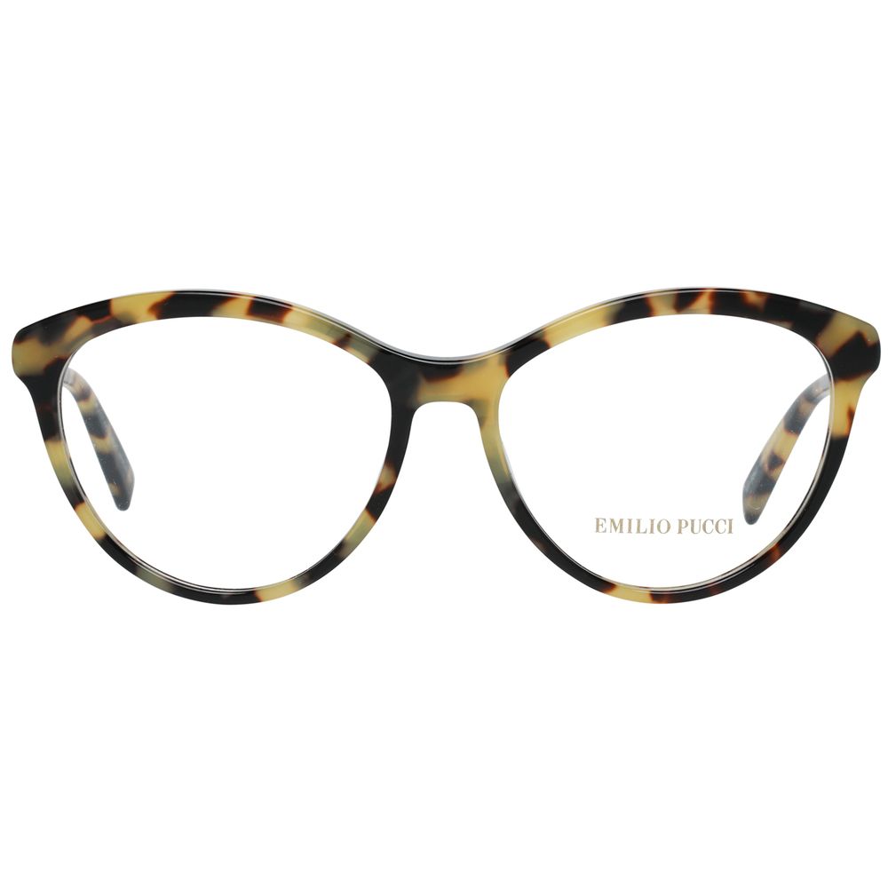 Indulge in the exquisite Emilio Pucci Brown Metal Glasses, where luxurious craftsmanship meets timeless elegance, perfect for the discerning individual.