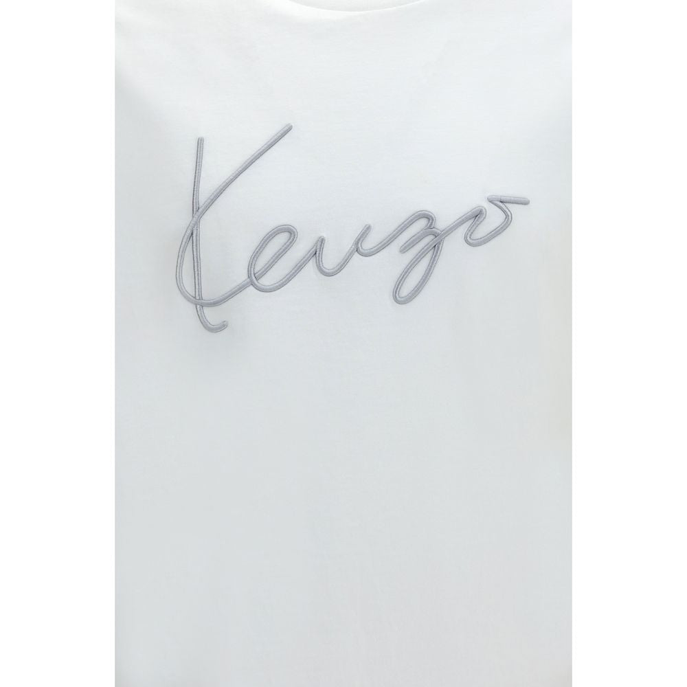 Kenzo White Cotton T-Shirt - Elevate Your Everyday Luxury