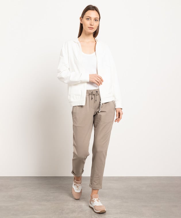 Brunello Cucinelli Beige Cotton Sweatshirt