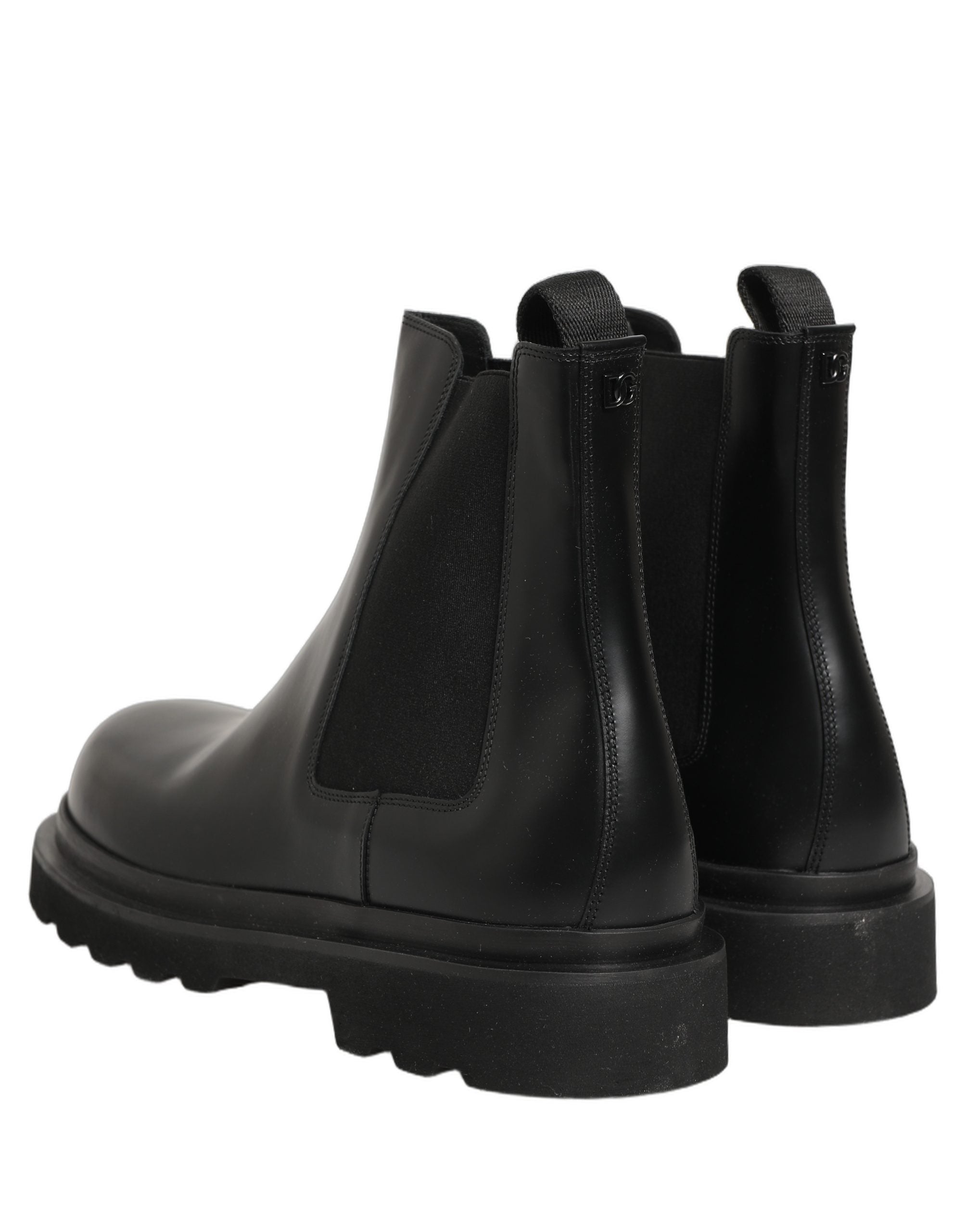Dolce & Gabbana Black Chelsea Boots - Timeless Italian Elegance