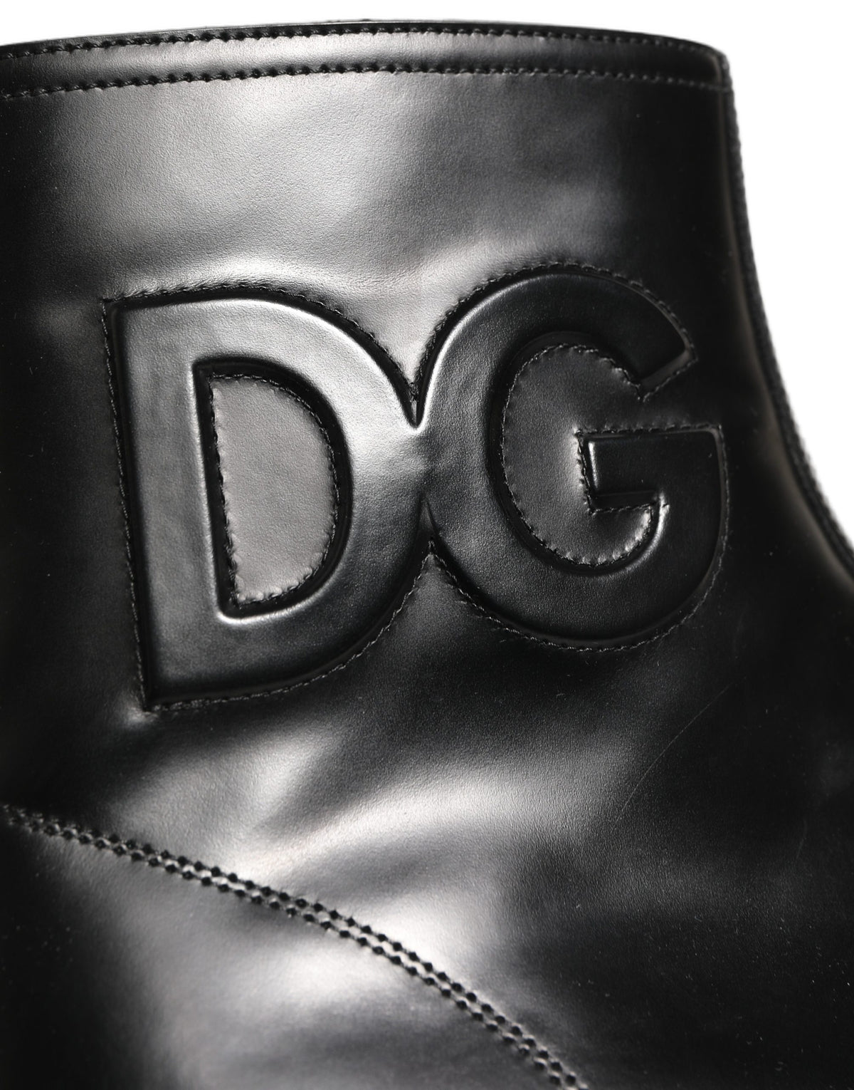 Dolce & Gabbana Black Leather Ankle Boots - Timeless Elegance