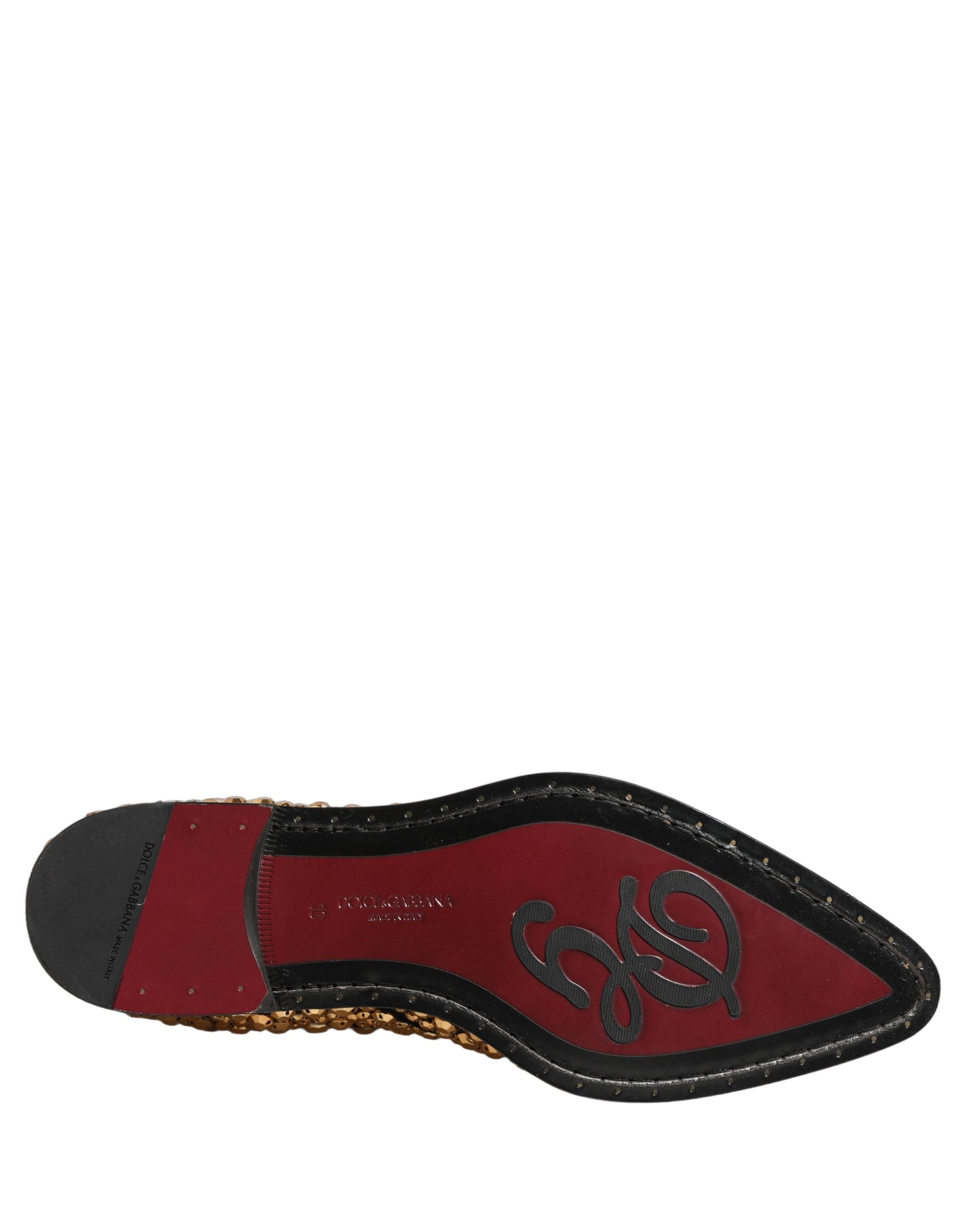 Dolce & Gabbana Gold Embellished Chelsea Ankle Boots, Luxury Craftsmanship