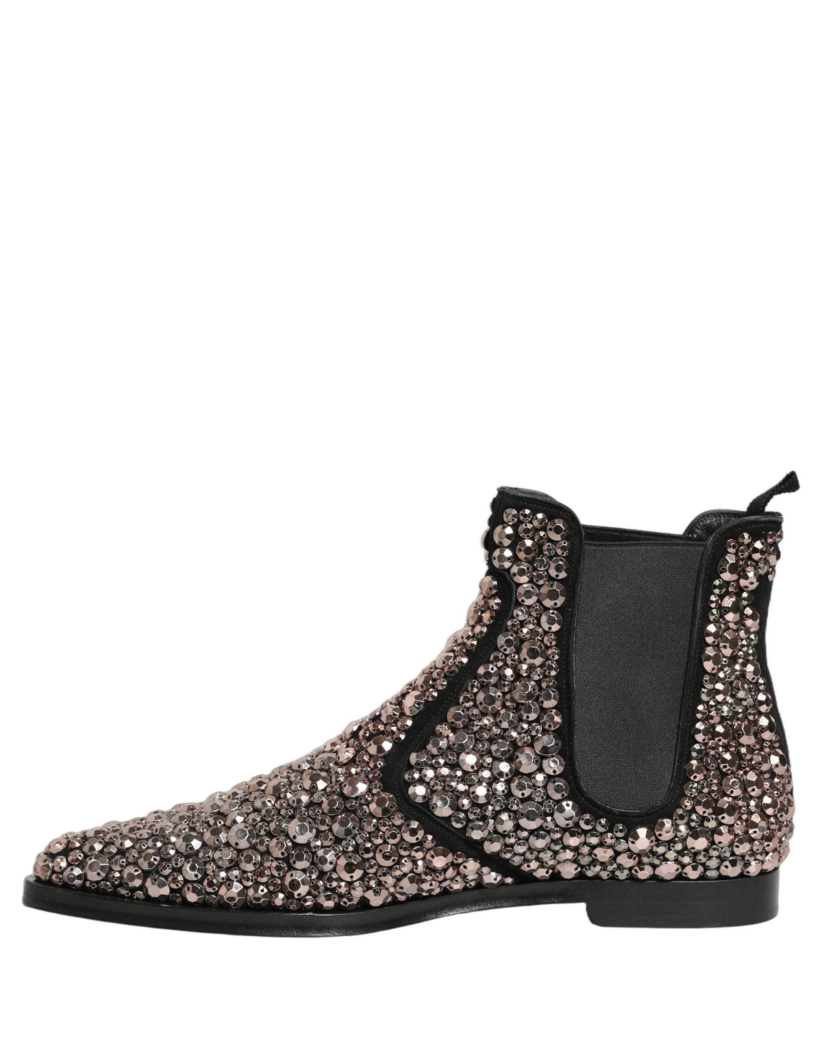 Dolce & Gabbana Silver Chelsea Ankle Boots – Artisanal Luxury