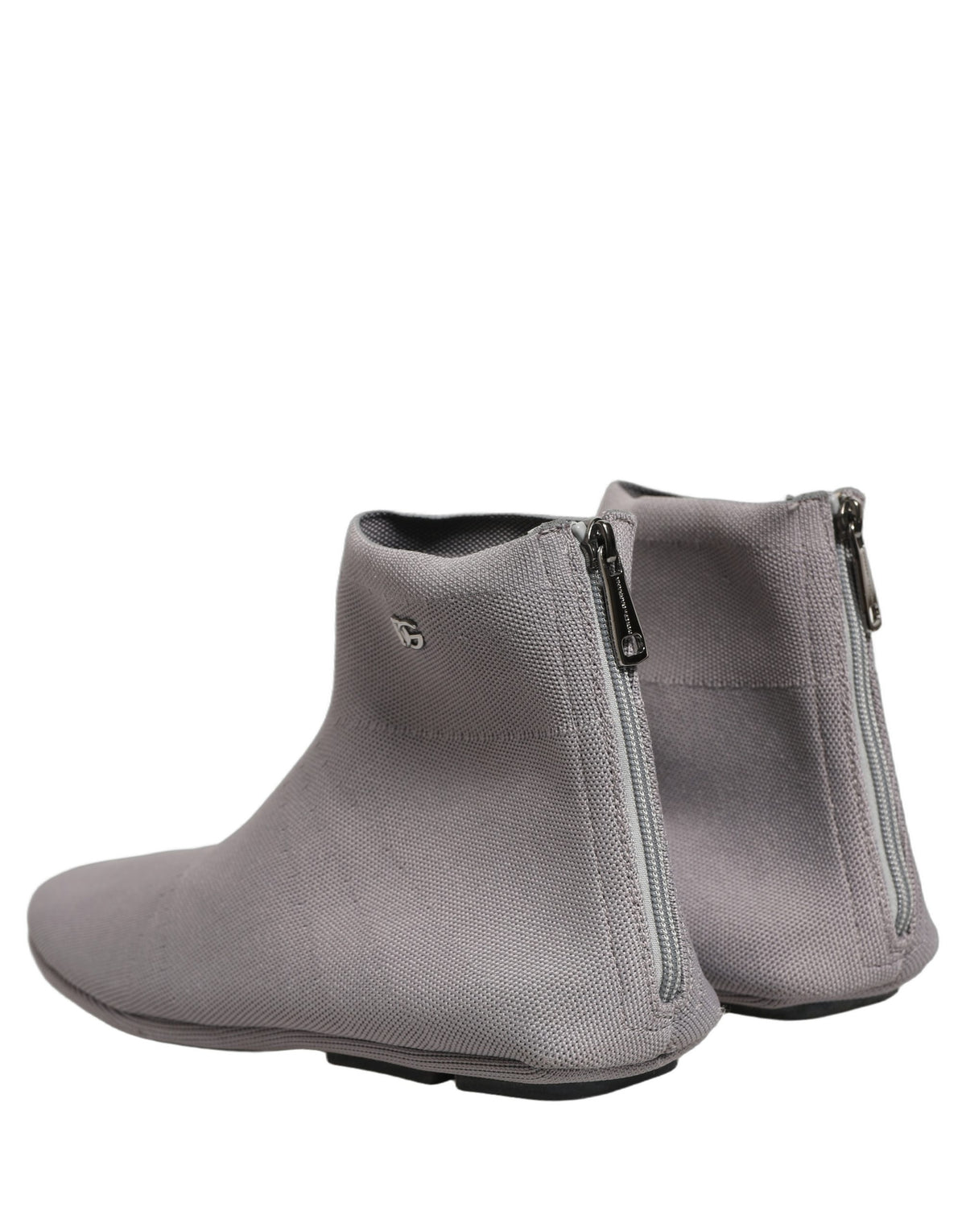 Dolce & Gabbana Gray Stretch Mesh Ankle Boots - Luxury Footwear