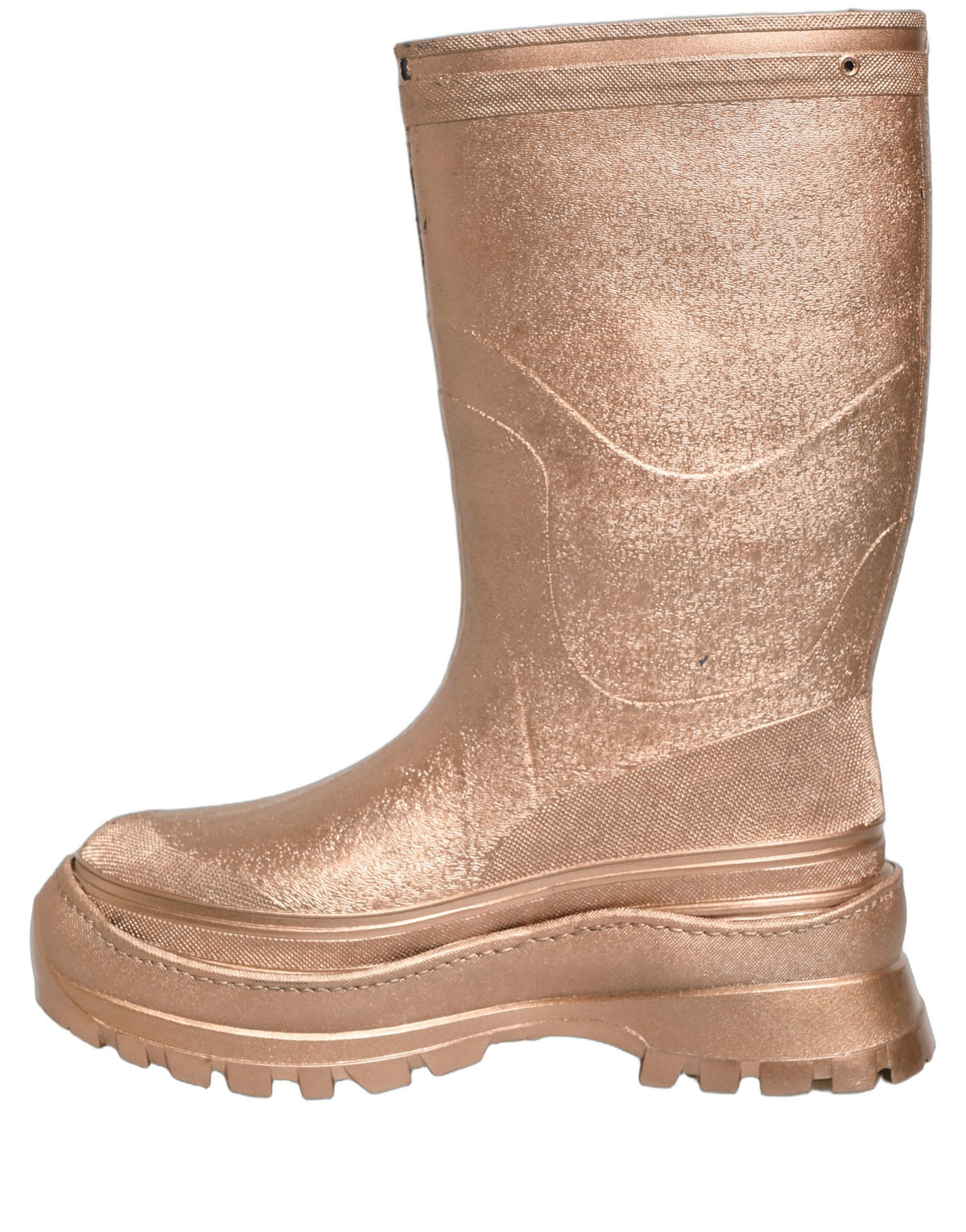 Dolce & Gabbana Rose Gold Rain Boots - Exquisite Luxury Footwear