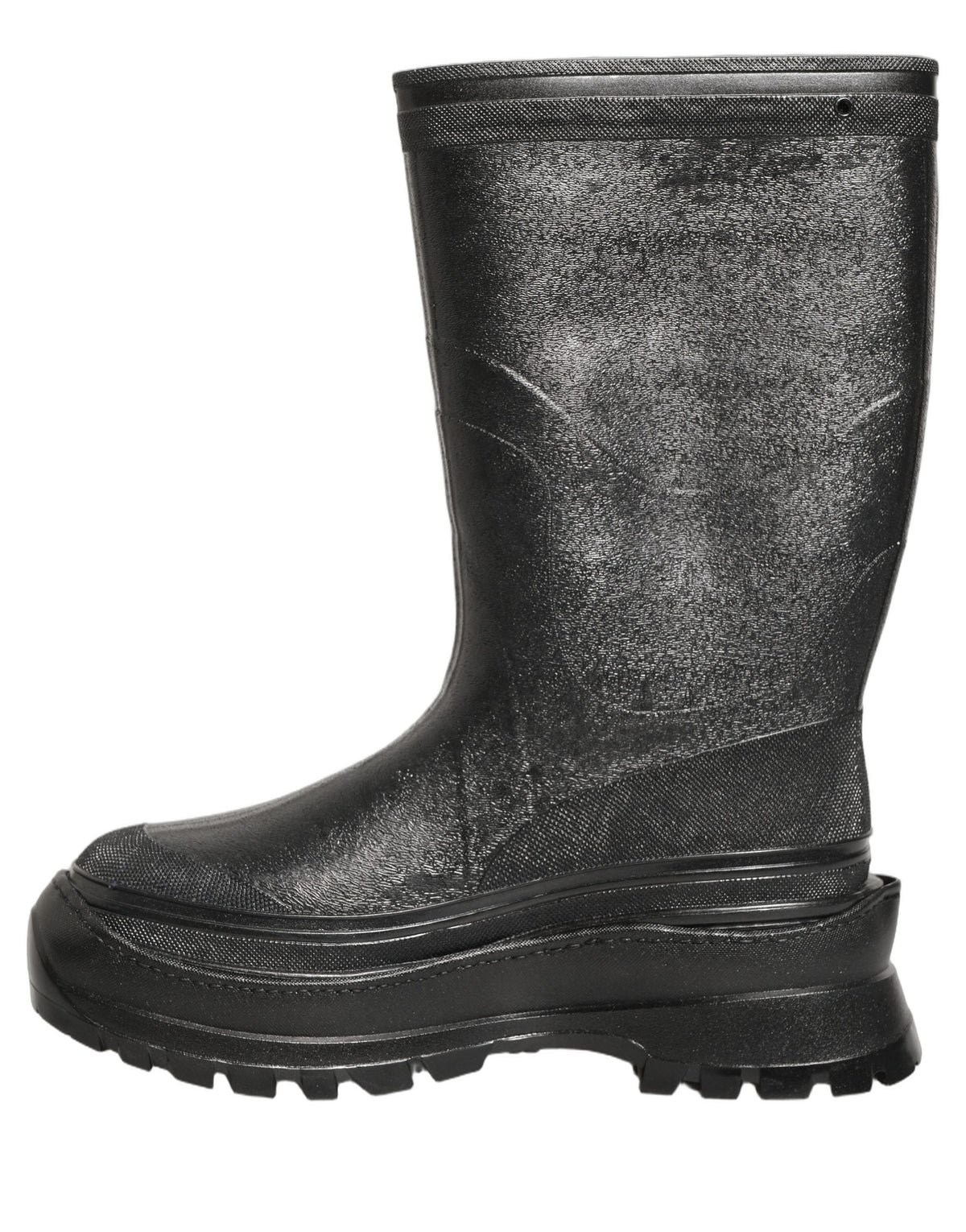 Dolce & Gabbana Black PVC Pull-On Rain Boots - Luxury Footwear