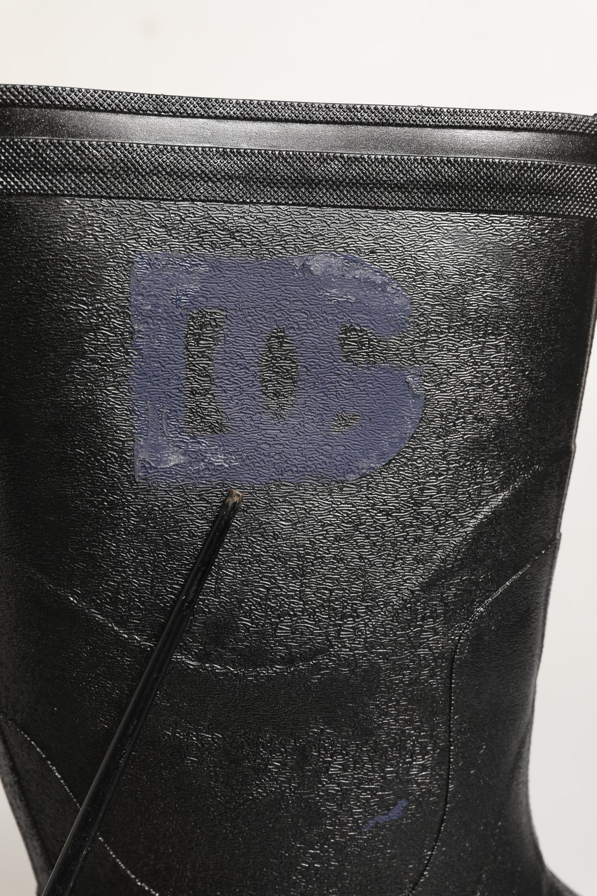 Dolce & Gabbana Black PVC Pull-On Rain Boots for Timeless Elegance