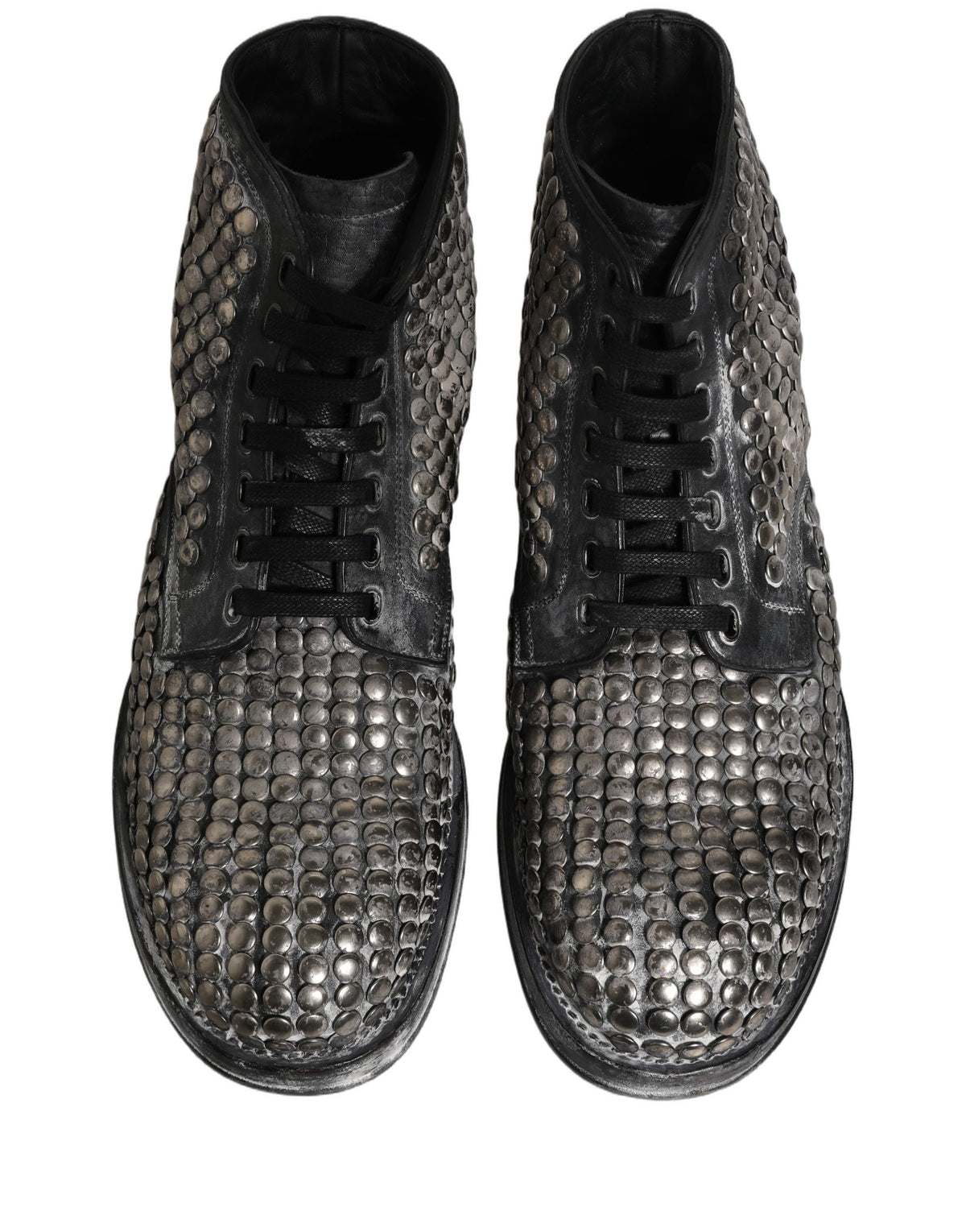 Dolce & Gabbana Black Leather Ankle Boots - Exquisite Luxury