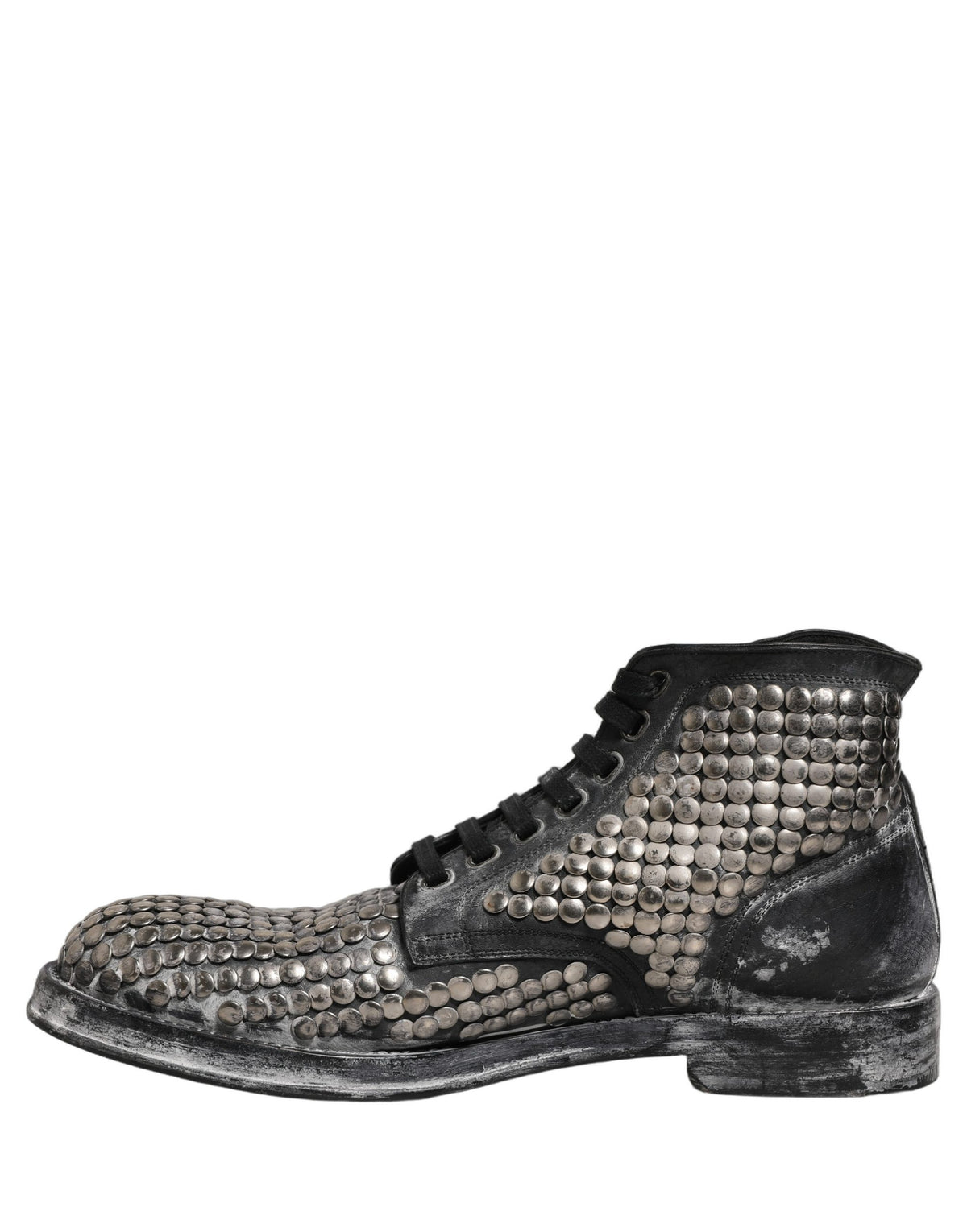 Dolce & Gabbana Black Leather Ankle Boots - Exquisite Luxury