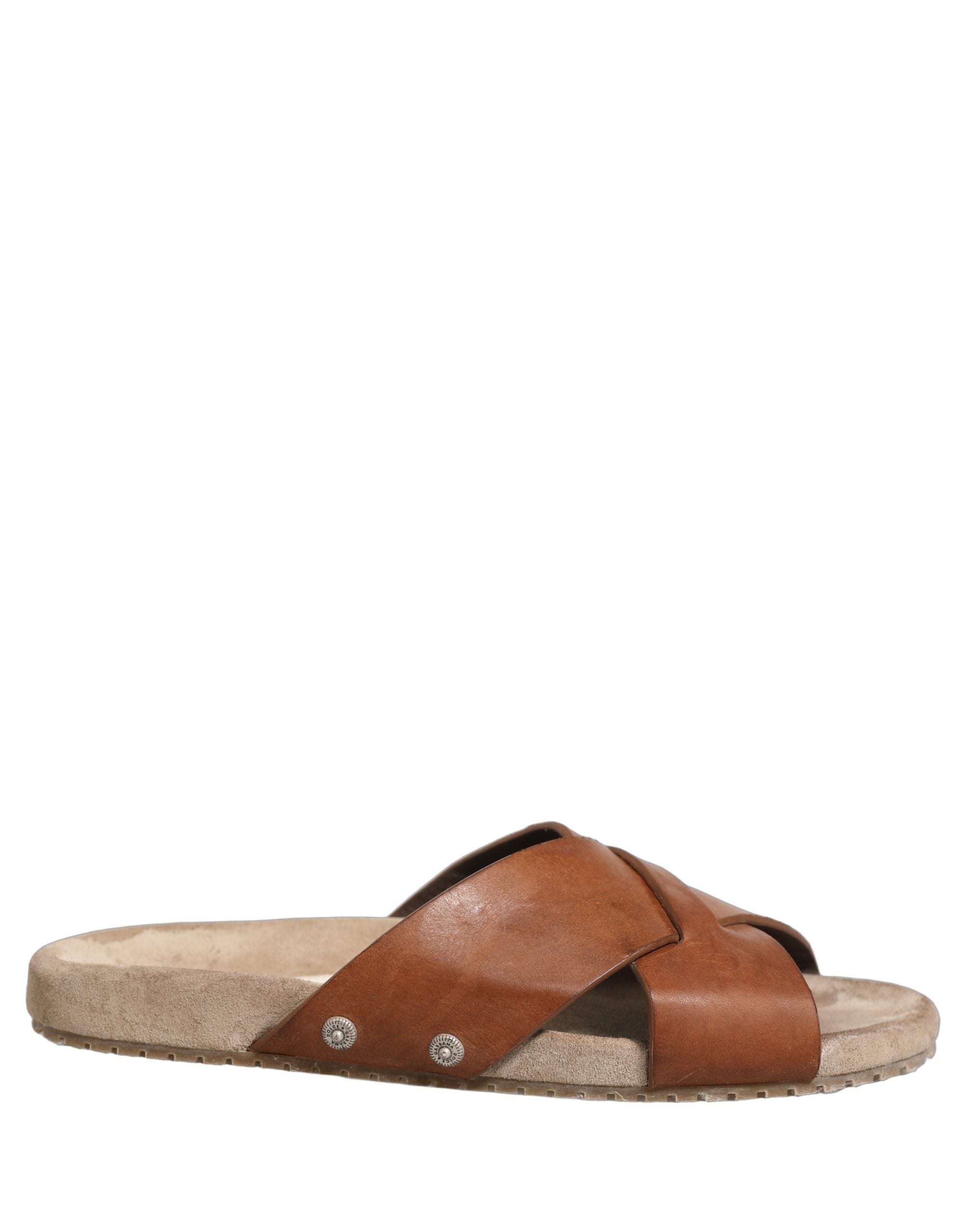 Dolce & Gabbana Brown Calf Leather Slides – Timeless Luxury