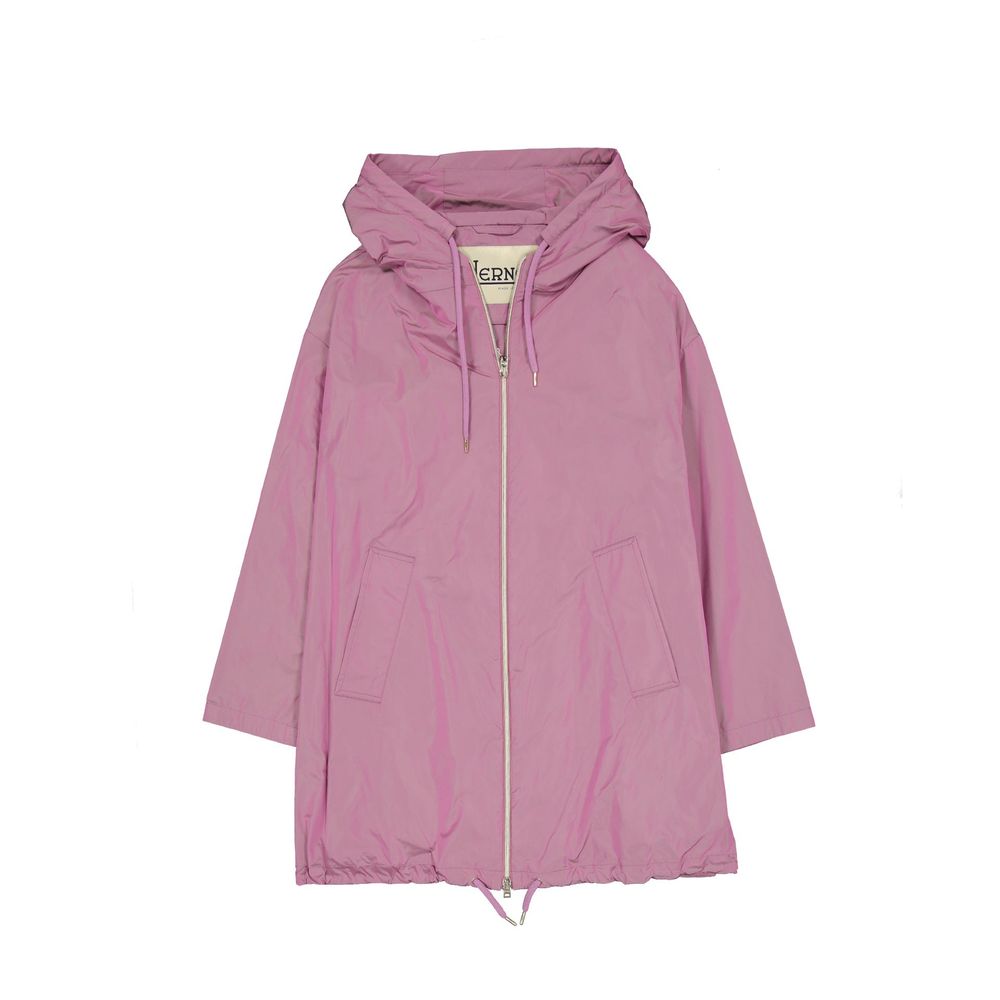 Indulge in the exquisite Herno Multicolor Polyester Coat, a masterpiece of Italian craftsmanship designed for those who embody elegance and sophistication.