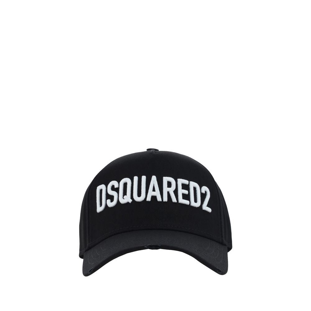 Dsquared² Black Cotton Cap - Artisanal Luxury Accessory