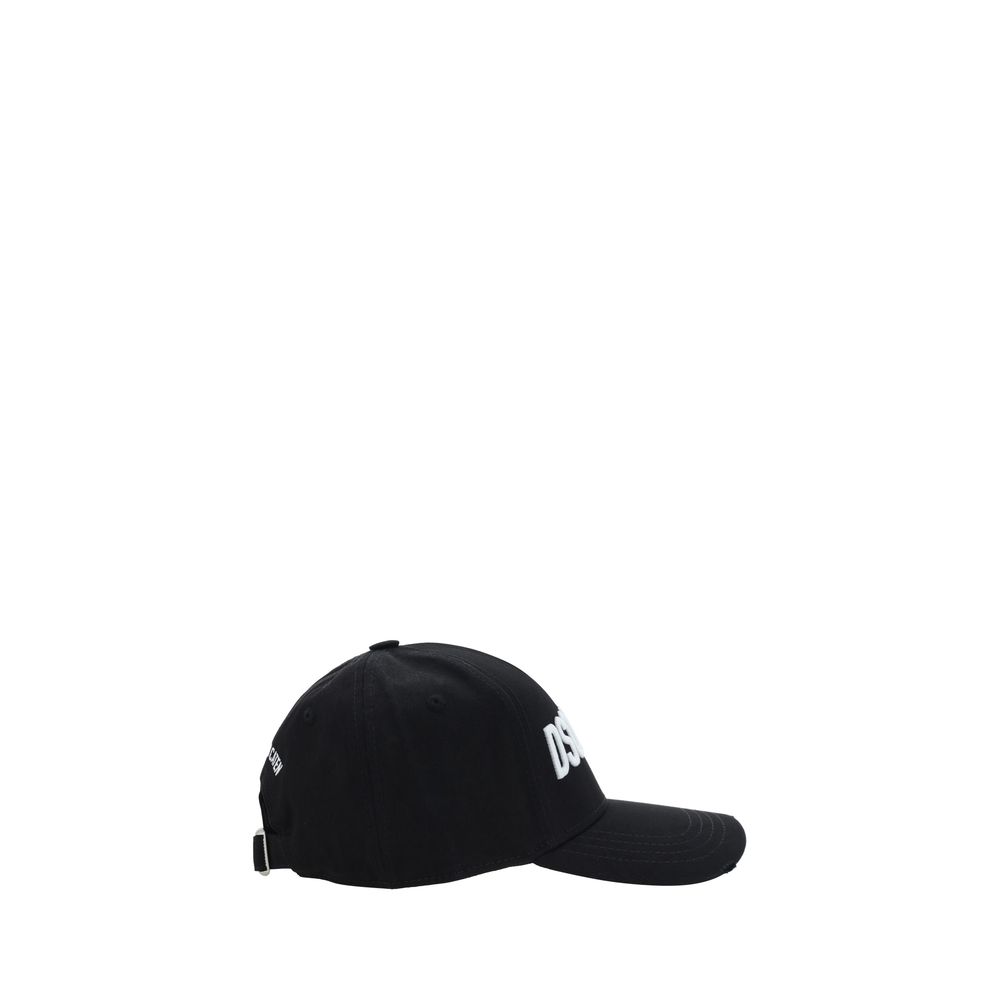 Dsquared² Black Cotton Cap - Artisanal Luxury Accessory